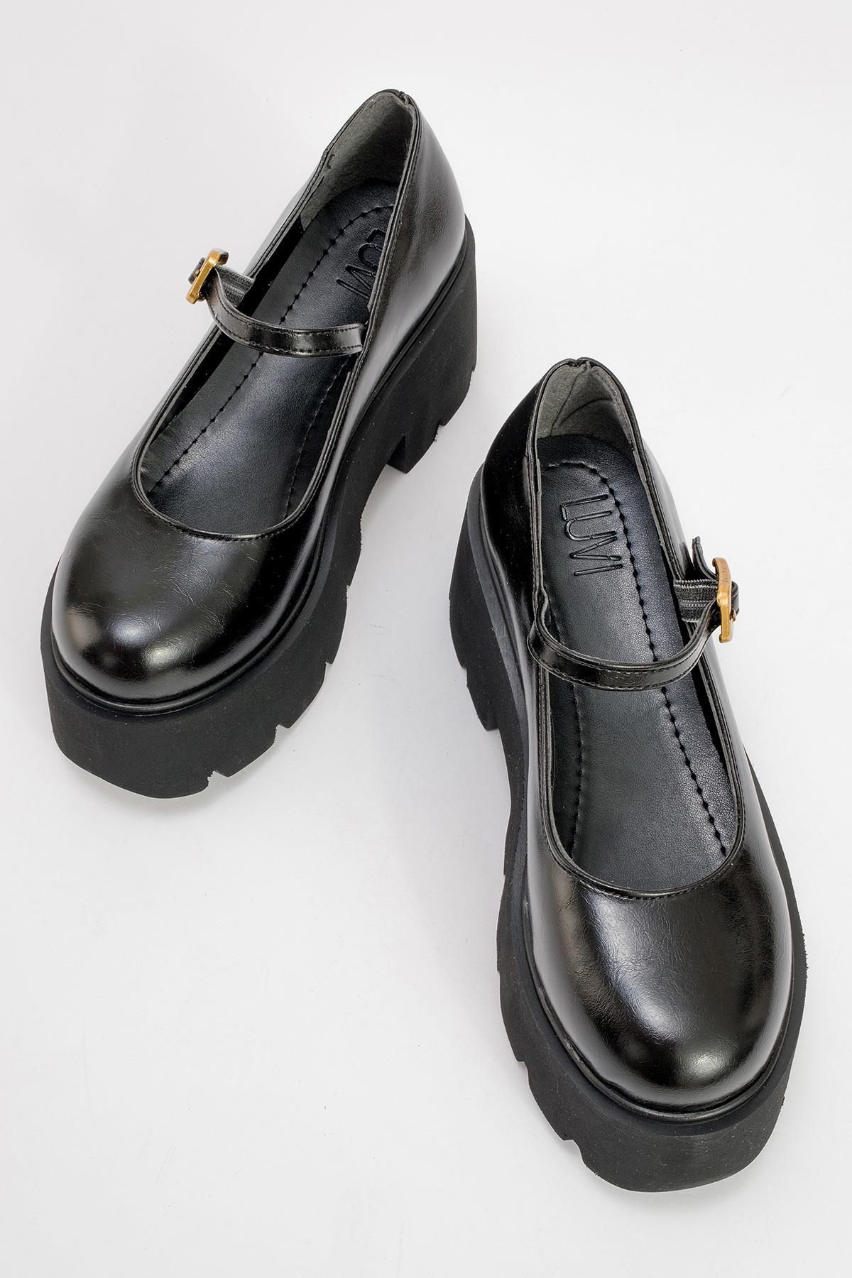 Linley Black Platform Loafer (Women) - Image 2
