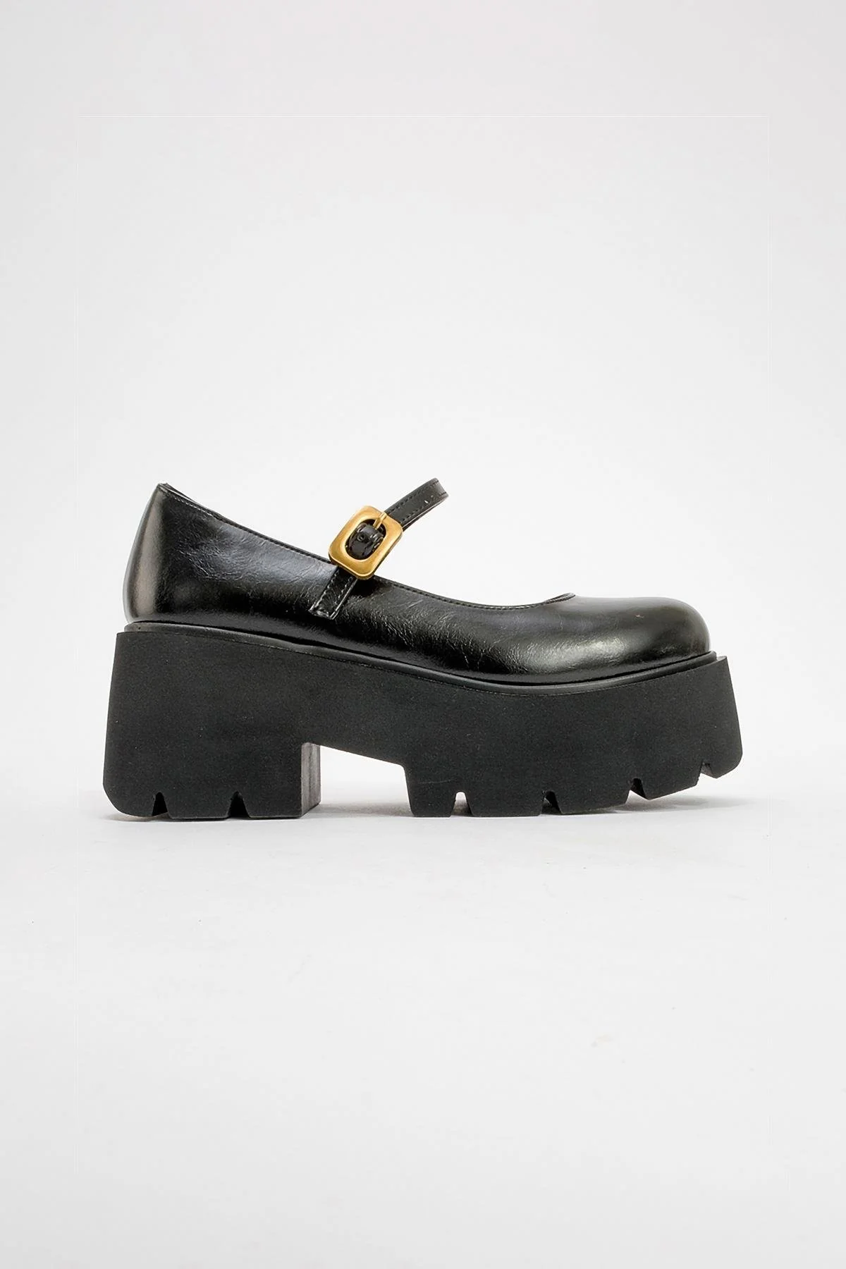 Linley Black Platform Loafer (Women) - Image 4