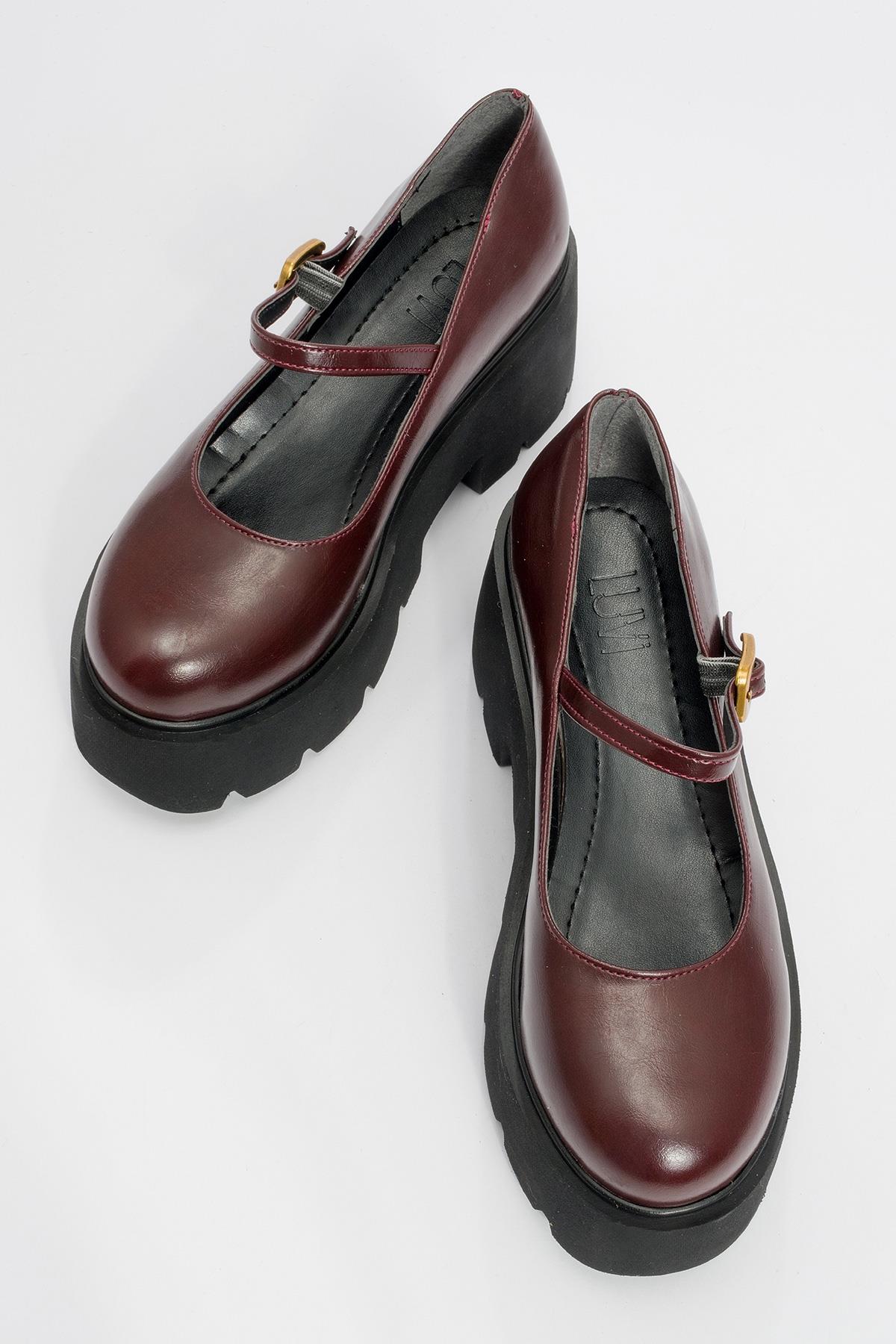 Linley Burgundy Platform Loafer (Women) - Image 2