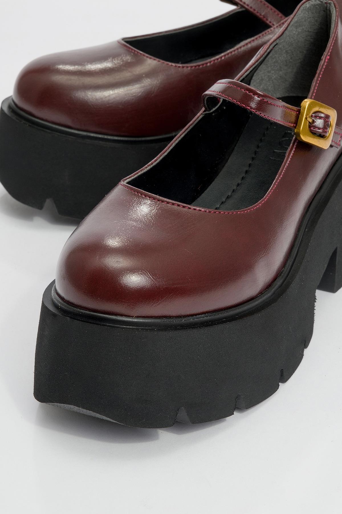 Linley Burgundy Platform Loafer (Women) - Image 3