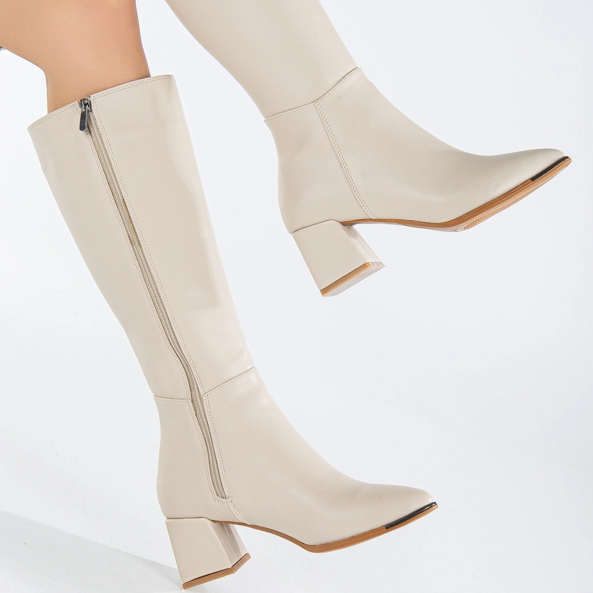 Lizette - Beige Boots - Image 2