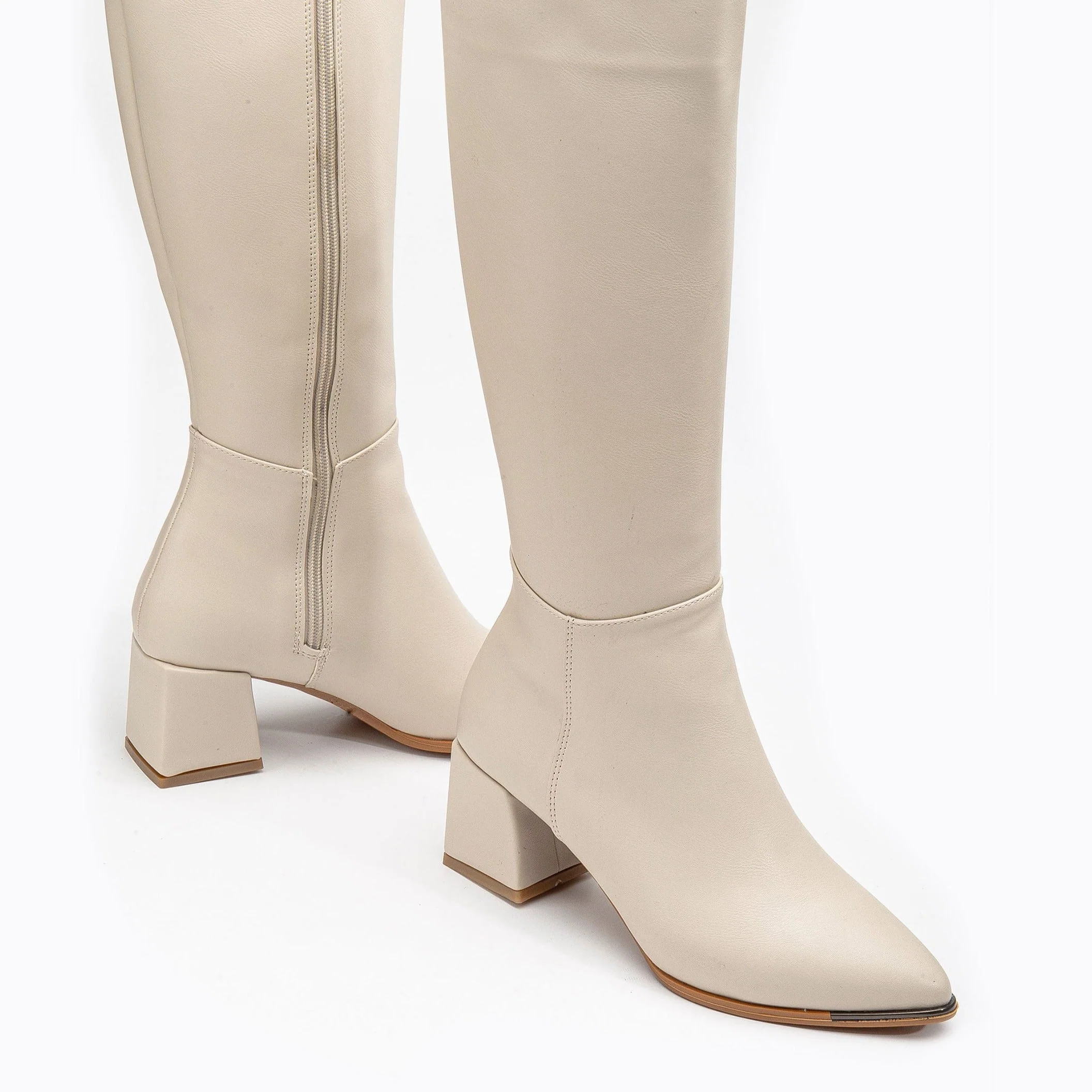 Lizette - Beige Boots - Image 4