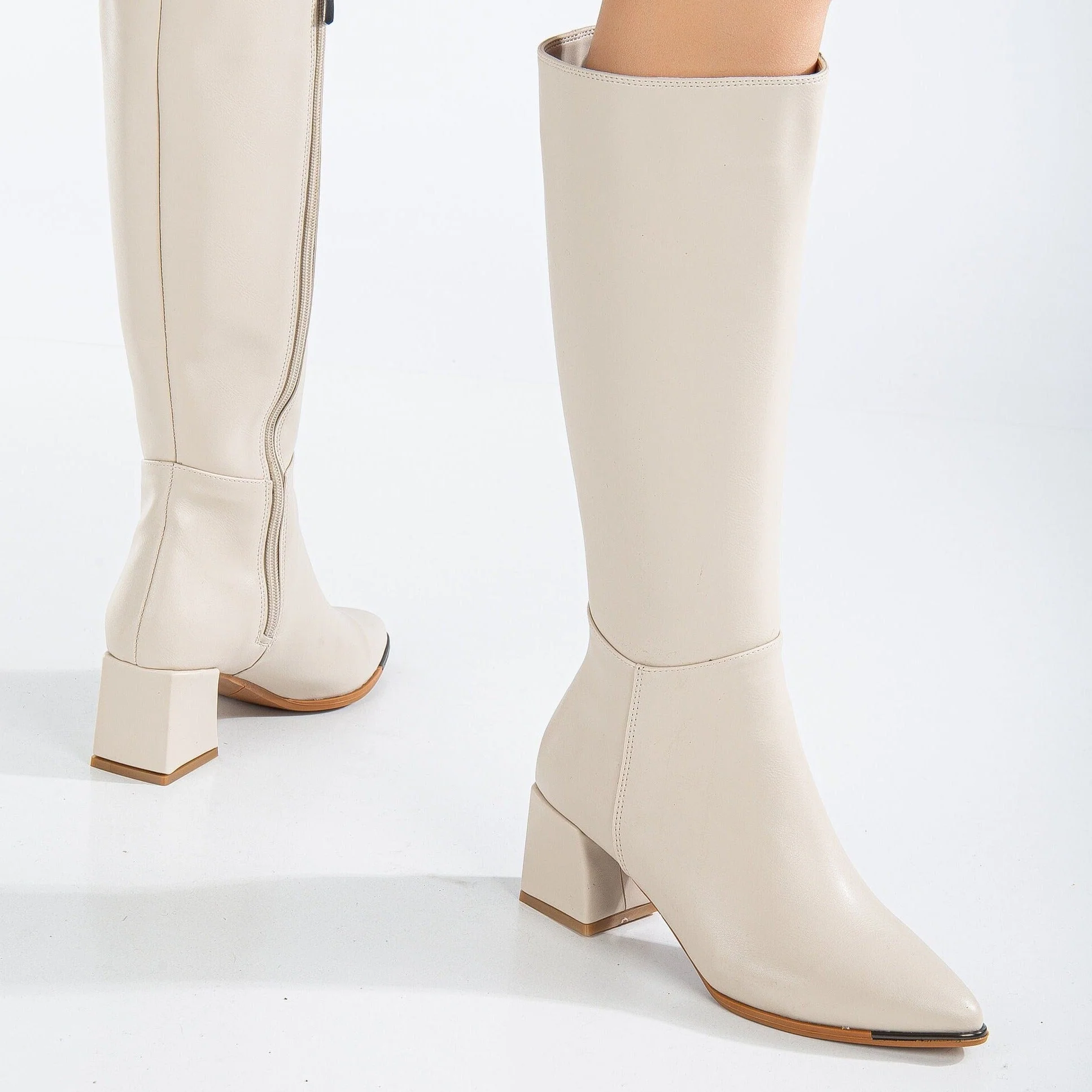 Lizette - Beige Boots - Image 5