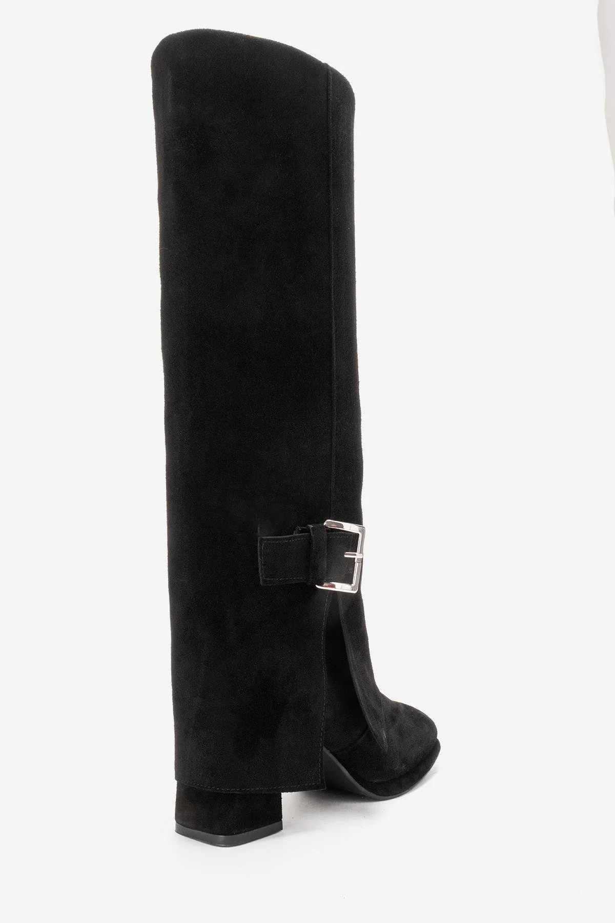 LOJO - Black Genuine Leather Block Heel Boot (Women) - Image 8