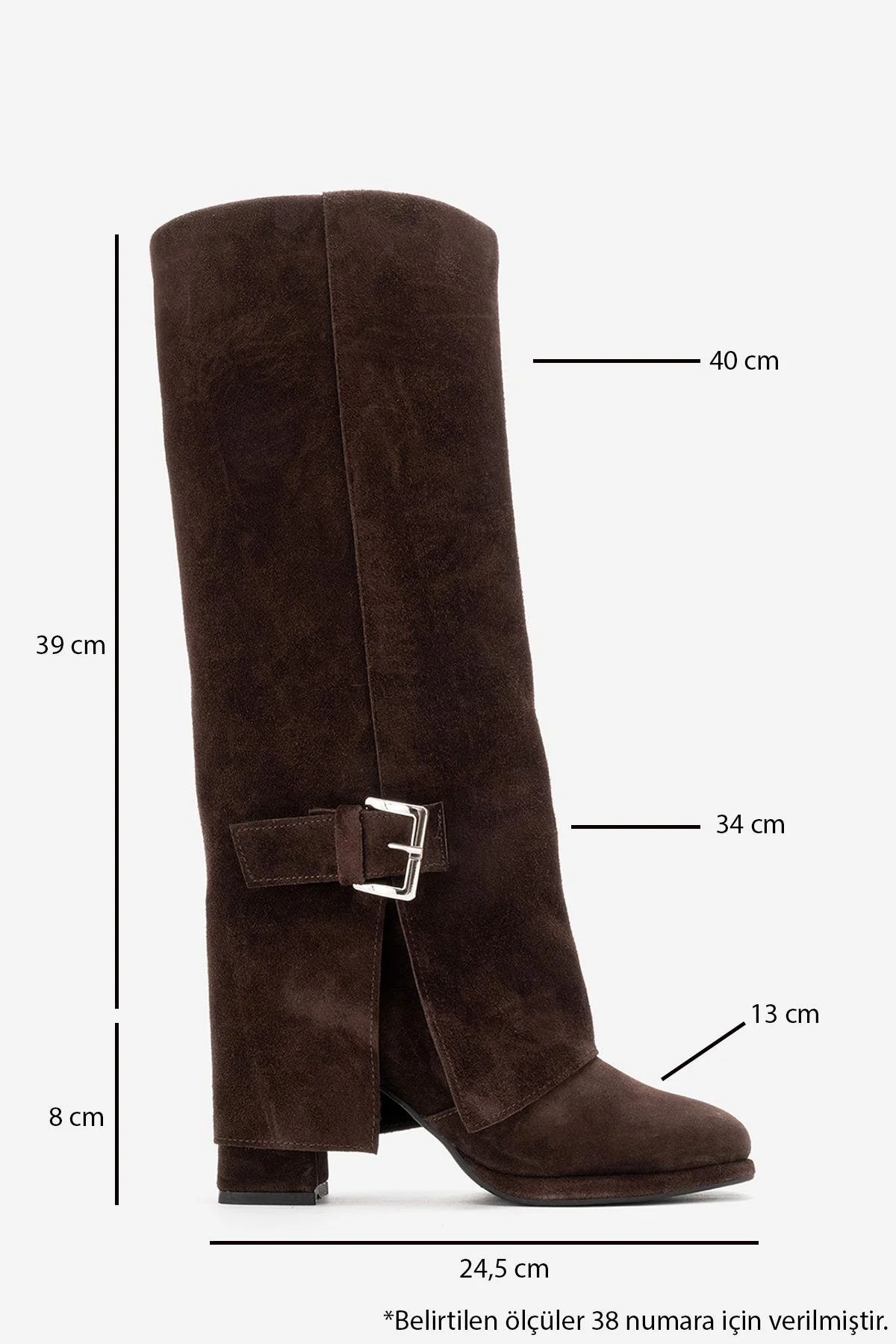 LOJO - Brown Genuine Leather Block Heel Boot (Women) - Image 3
