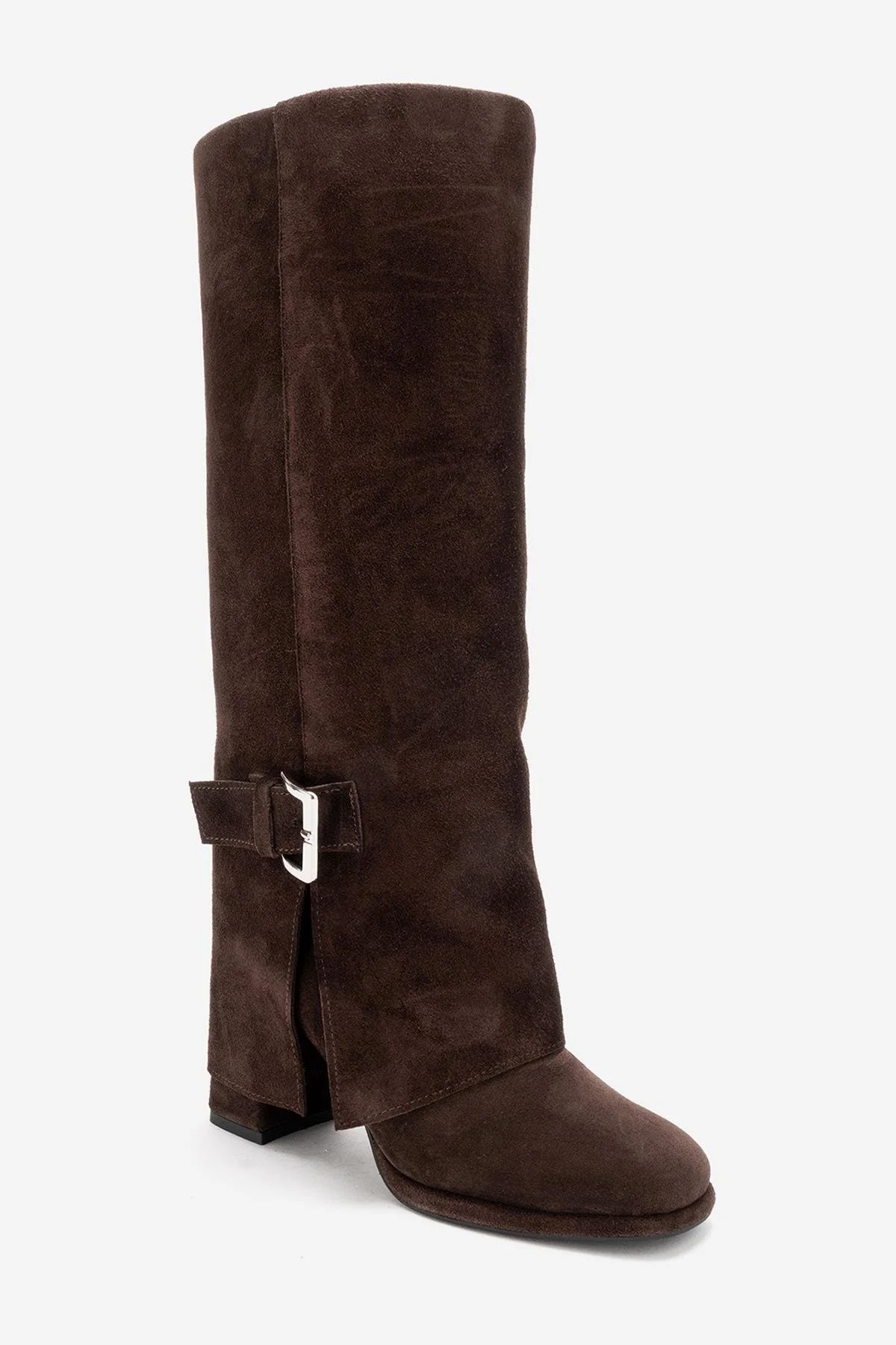 LOJO - Brown Genuine Leather Block Heel Boot (Women) - Image 5