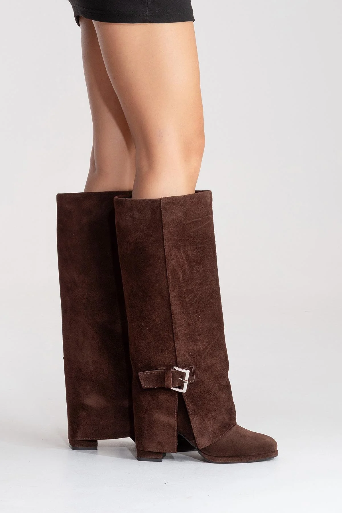 LOJO - Brown Genuine Leather Block Heel Boot (Women) - Image 6