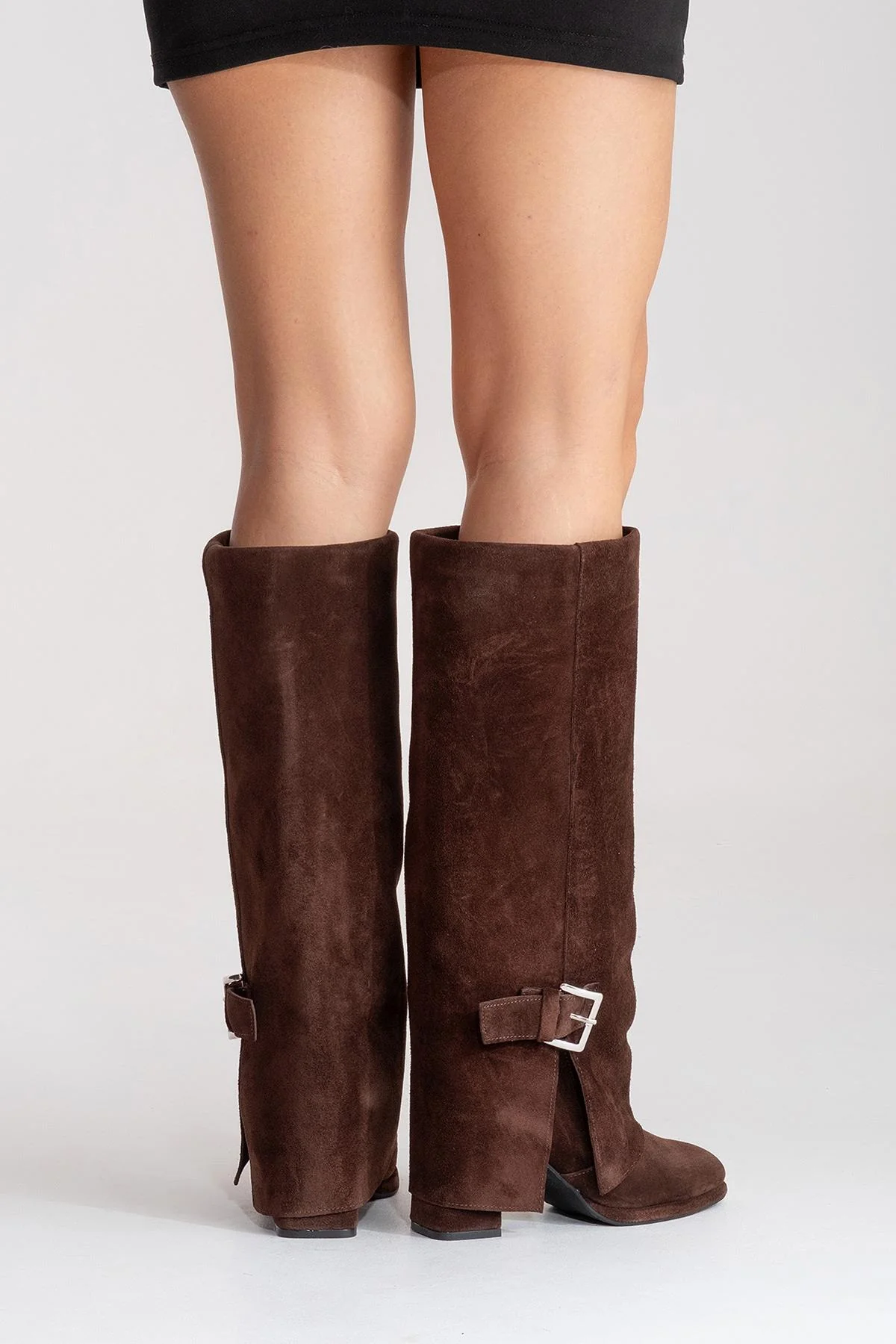 LOJO - Brown Genuine Leather Block Heel Boot (Women) - Image 7