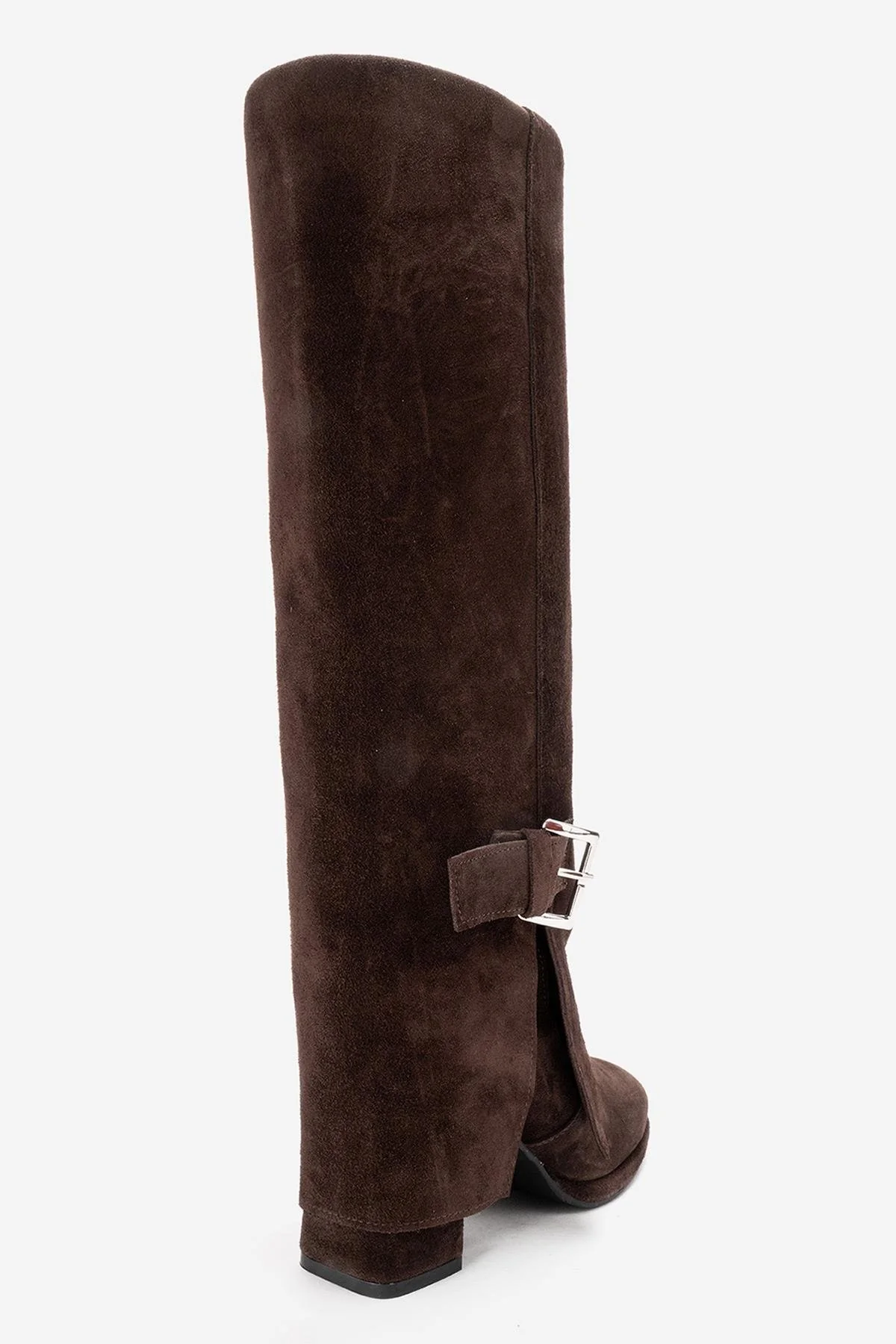 LOJO - Brown Genuine Leather Block Heel Boot (Women) - Image 8