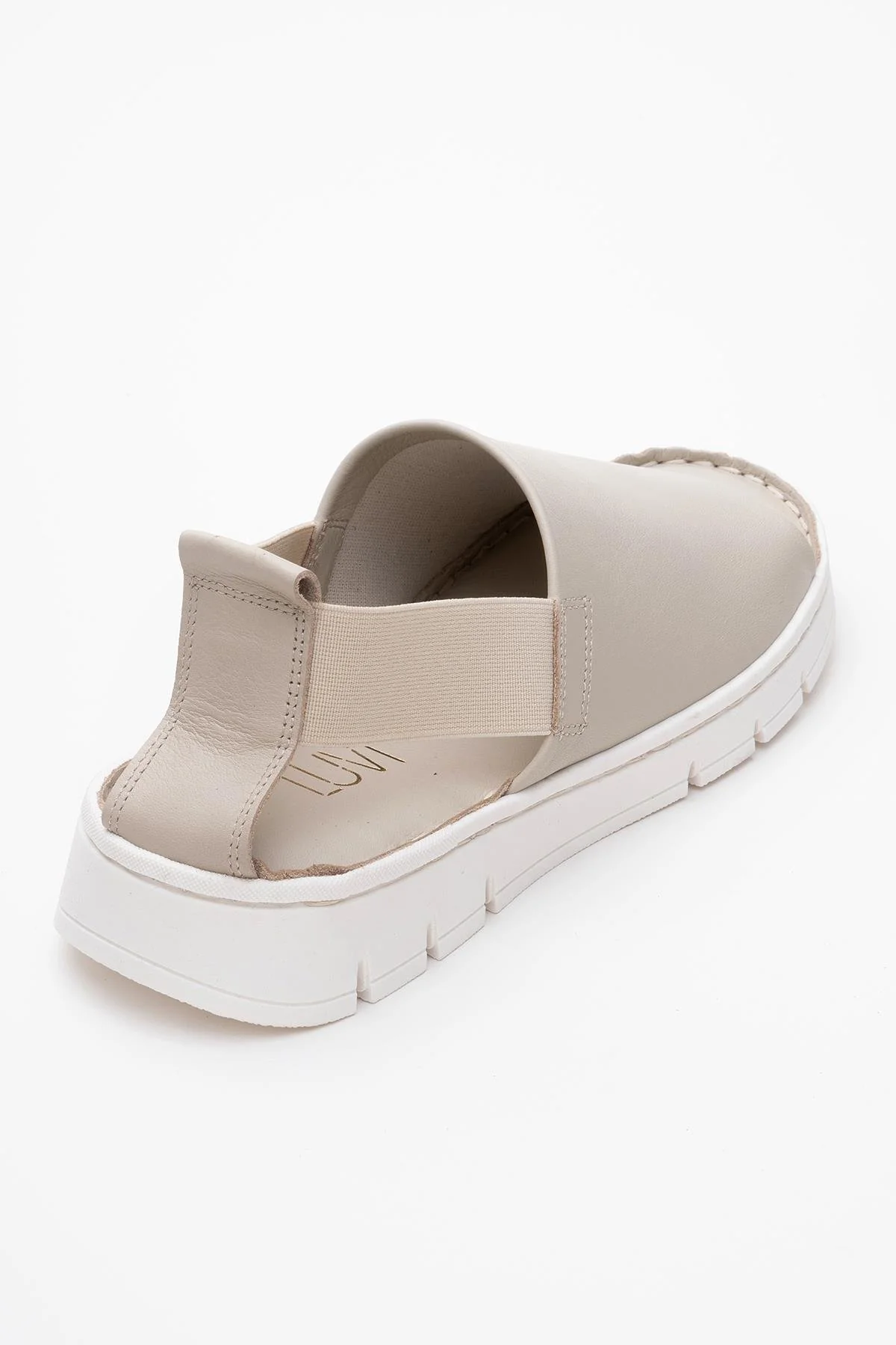 Londoi - Beige Elastic Strap Leather Sandal (Women) - Image 5