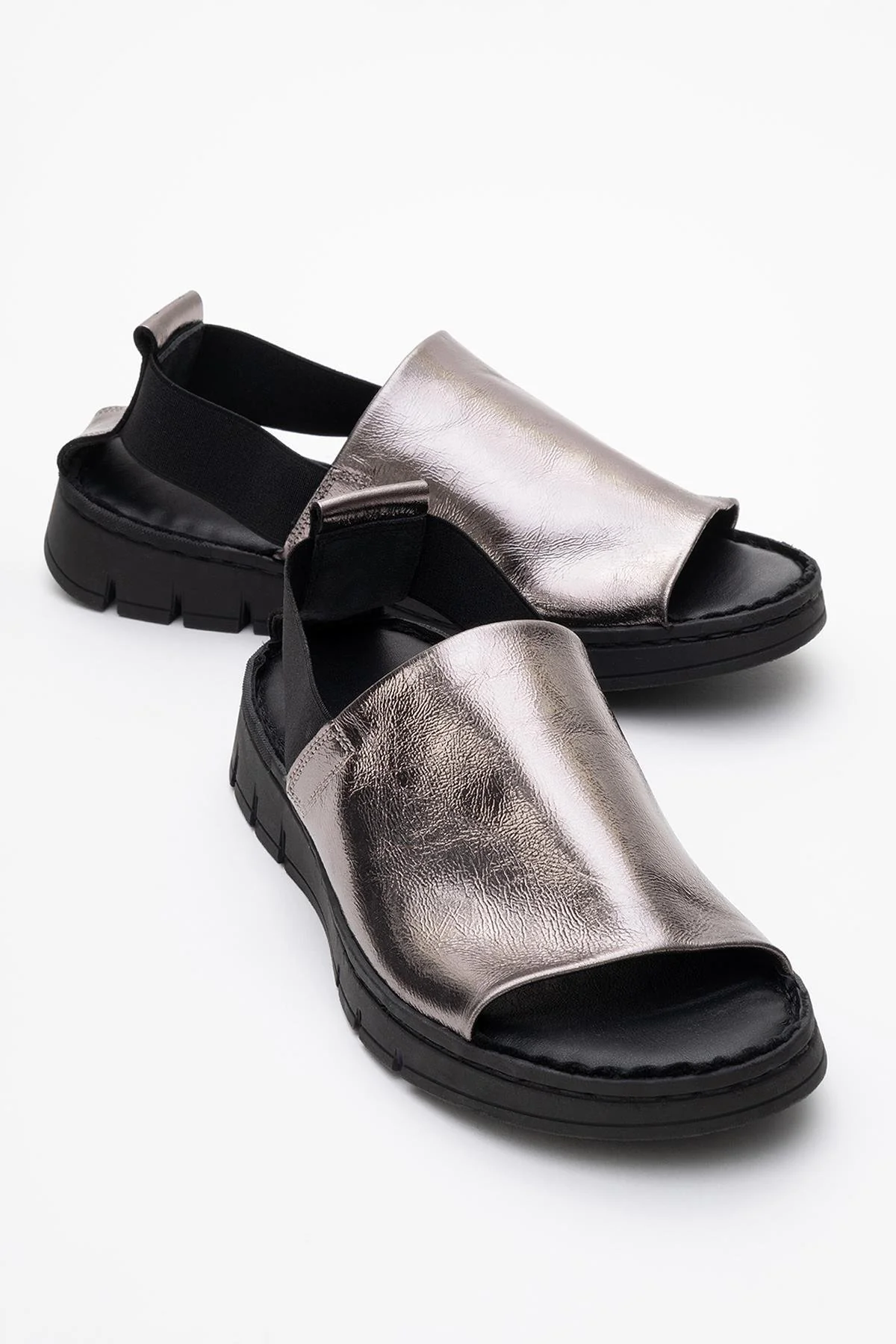 Londoi - Crystal Elastic Strap Leather Sandal (Women)