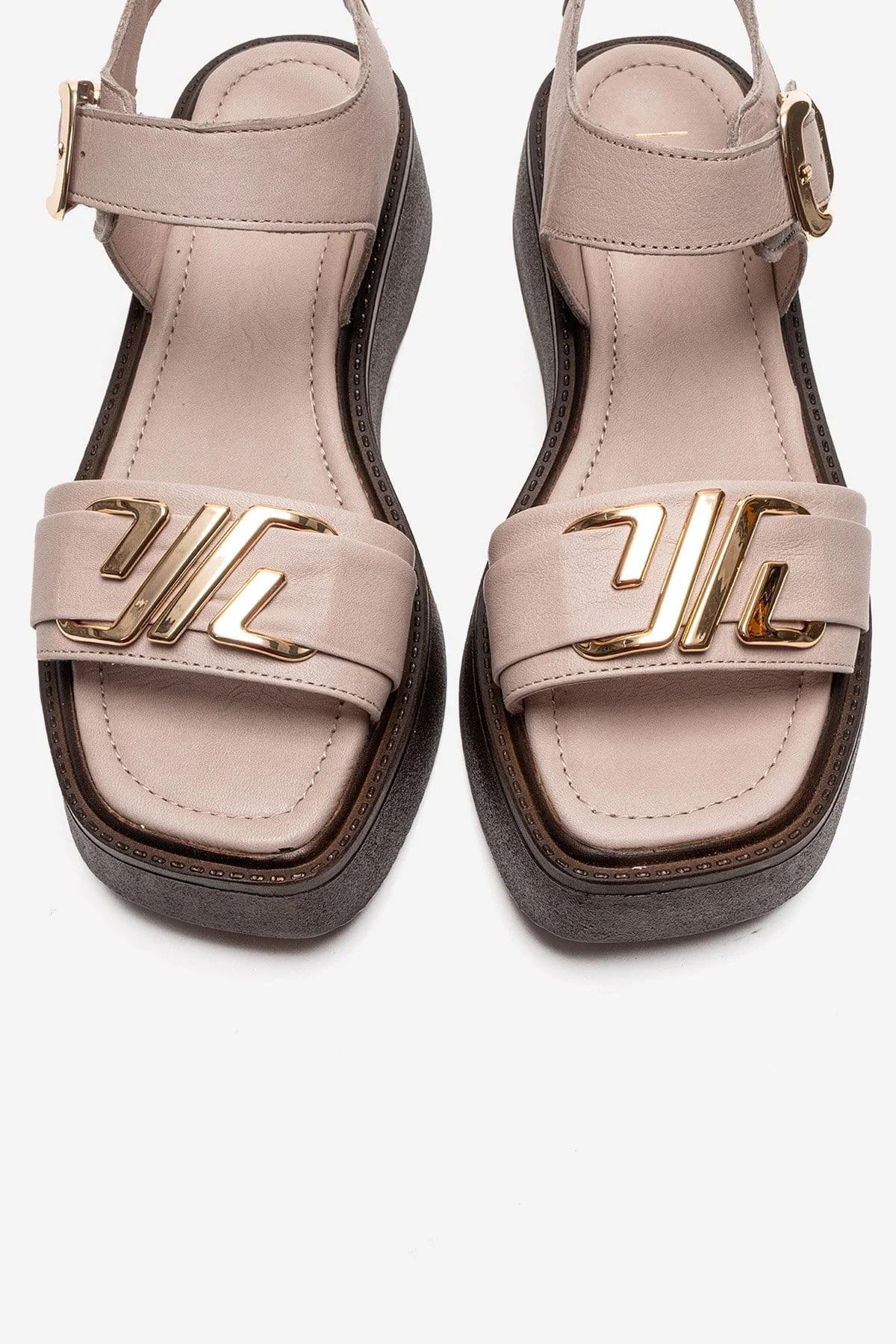 LONE - Off-White Genuine Leather Chunky Platform Sandal (Women) - Image 2