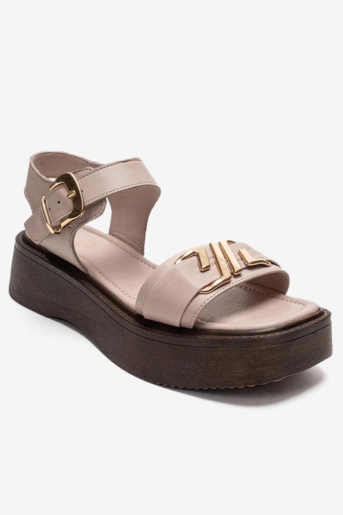 LONE - Off-White Genuine Leather Chunky Platform Sandal (Women) - Image 3