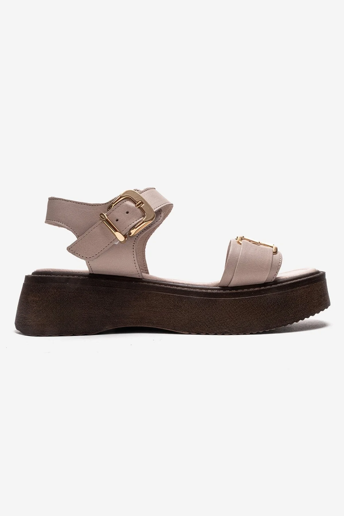 LONE - Off-White Genuine Leather Chunky Platform Sandal (Women) - Image 4