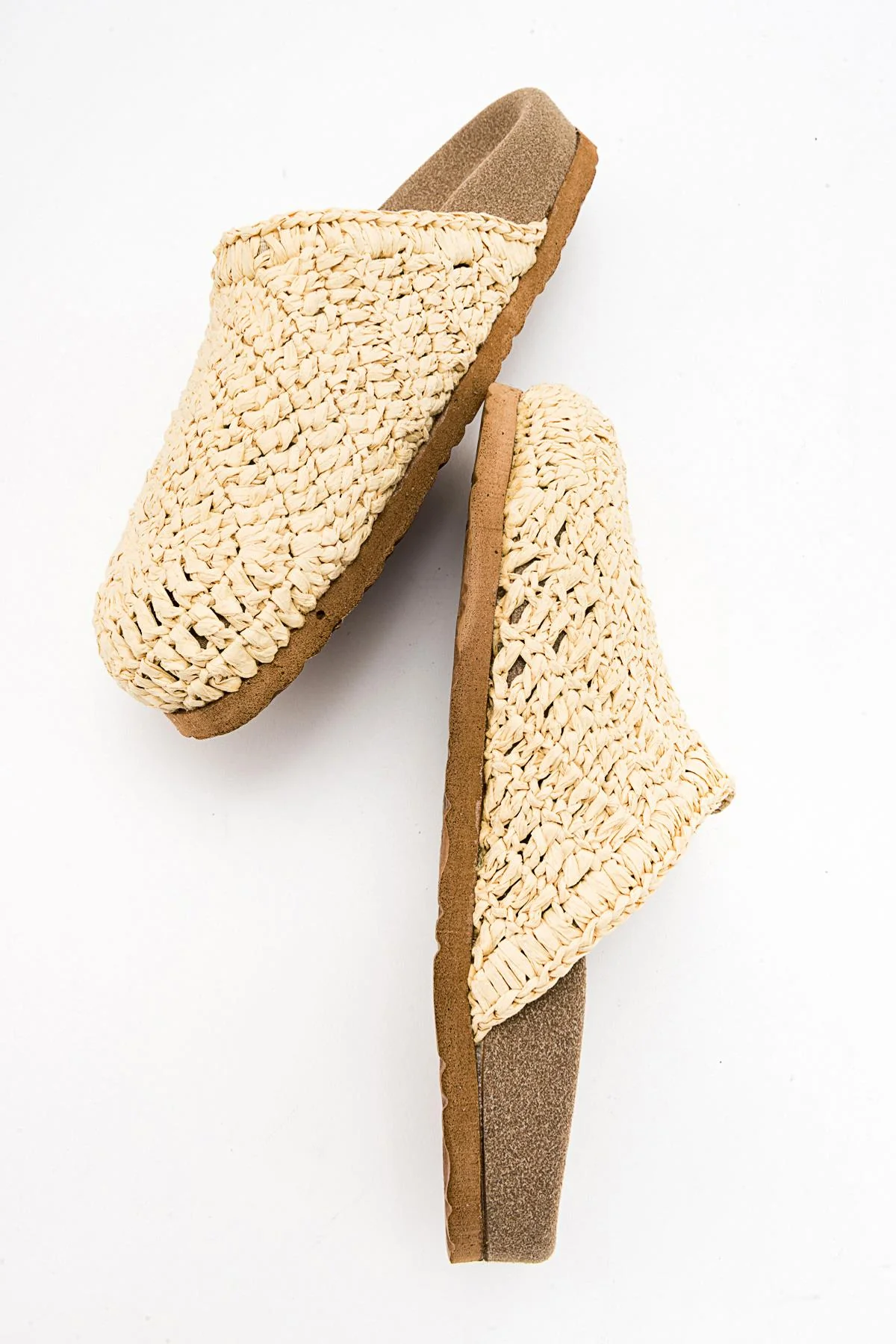 LOOP Beige Woven Slide Sandal (Women) - Image 2