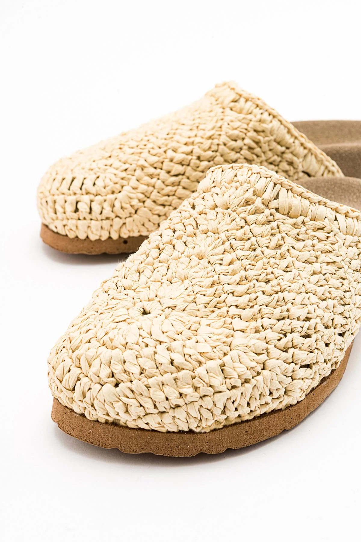 LOOP Beige Woven Slide Sandal (Women) - Image 3