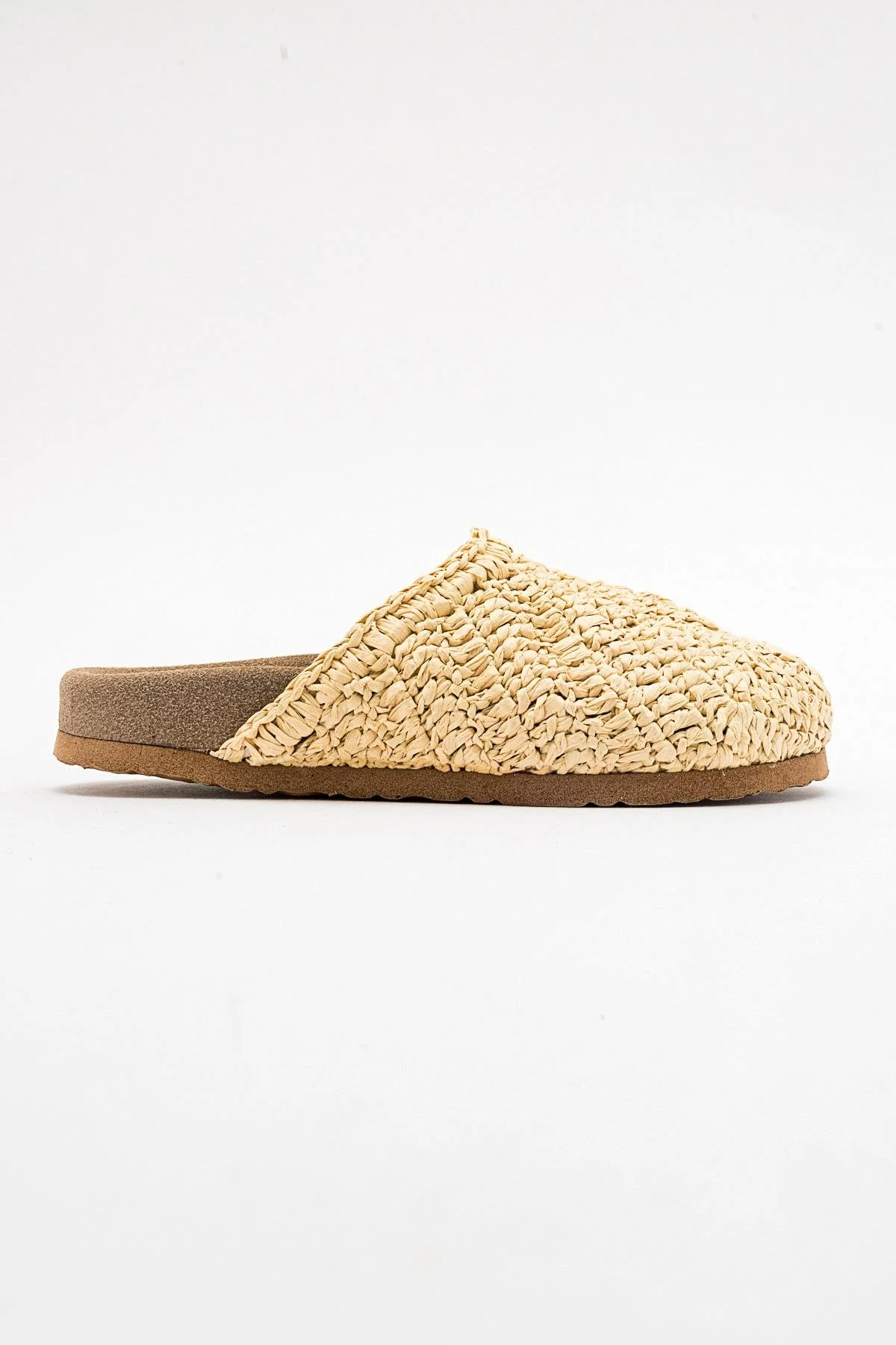 LOOP Beige Woven Slide Sandal (Women) - Image 4