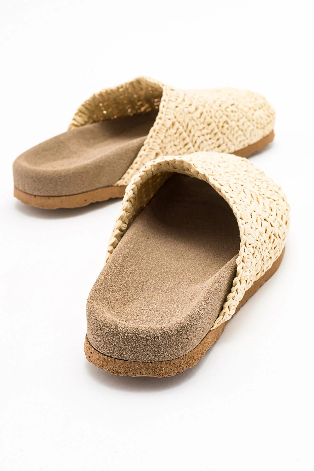 LOOP Beige Woven Slide Sandal (Women) - Image 5