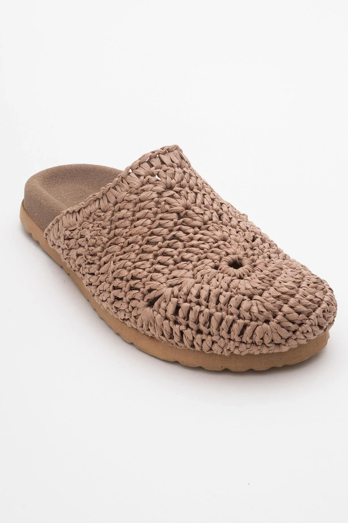 LOOP Brown Woven Slide Sandal (Women) - Image 3