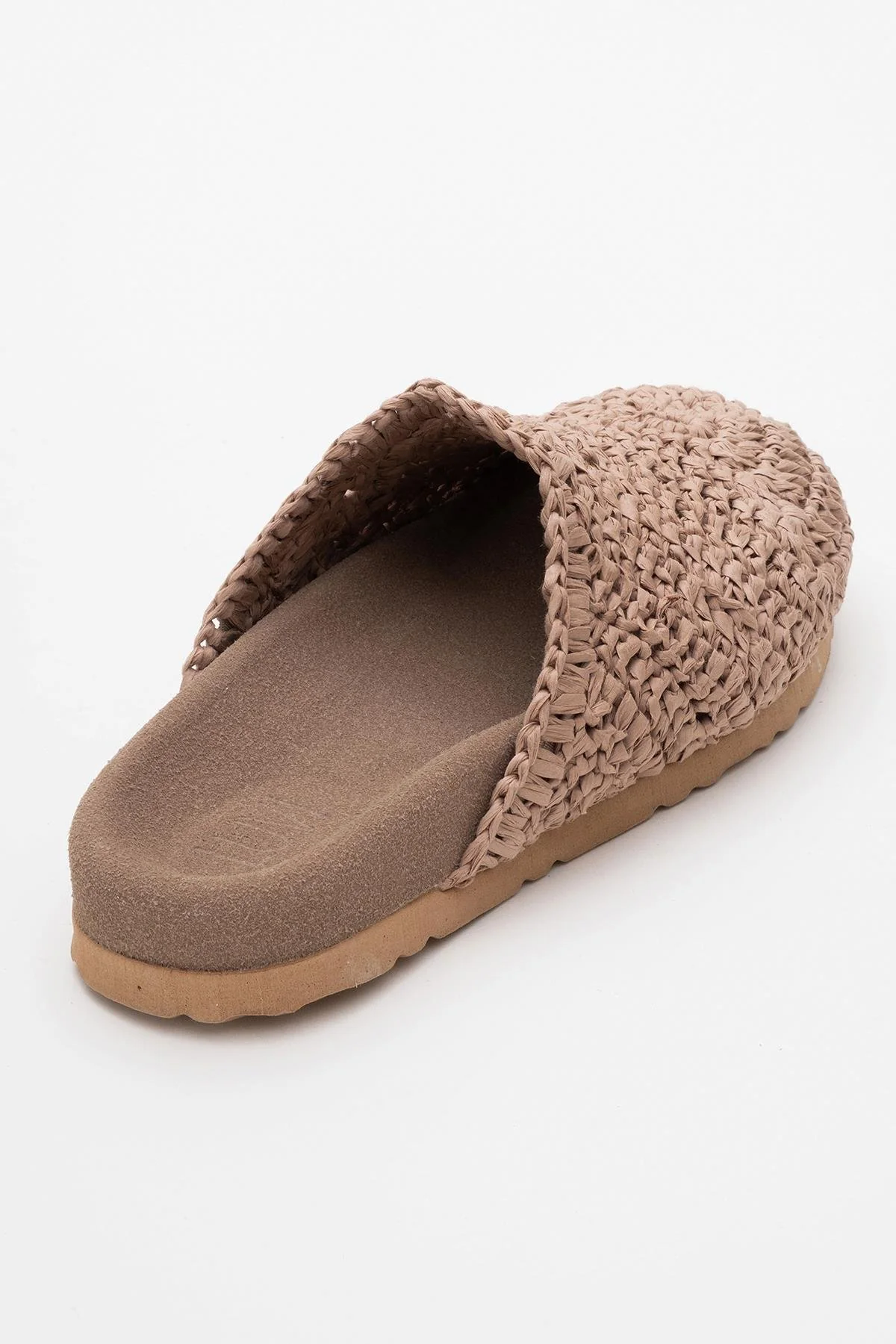 LOOP Brown Woven Slide Sandal (Women) - Image 5