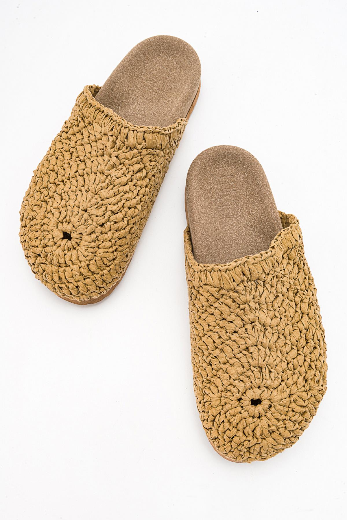 LOOP Light Beige Woven Slide Sandal (Women) - Image 2