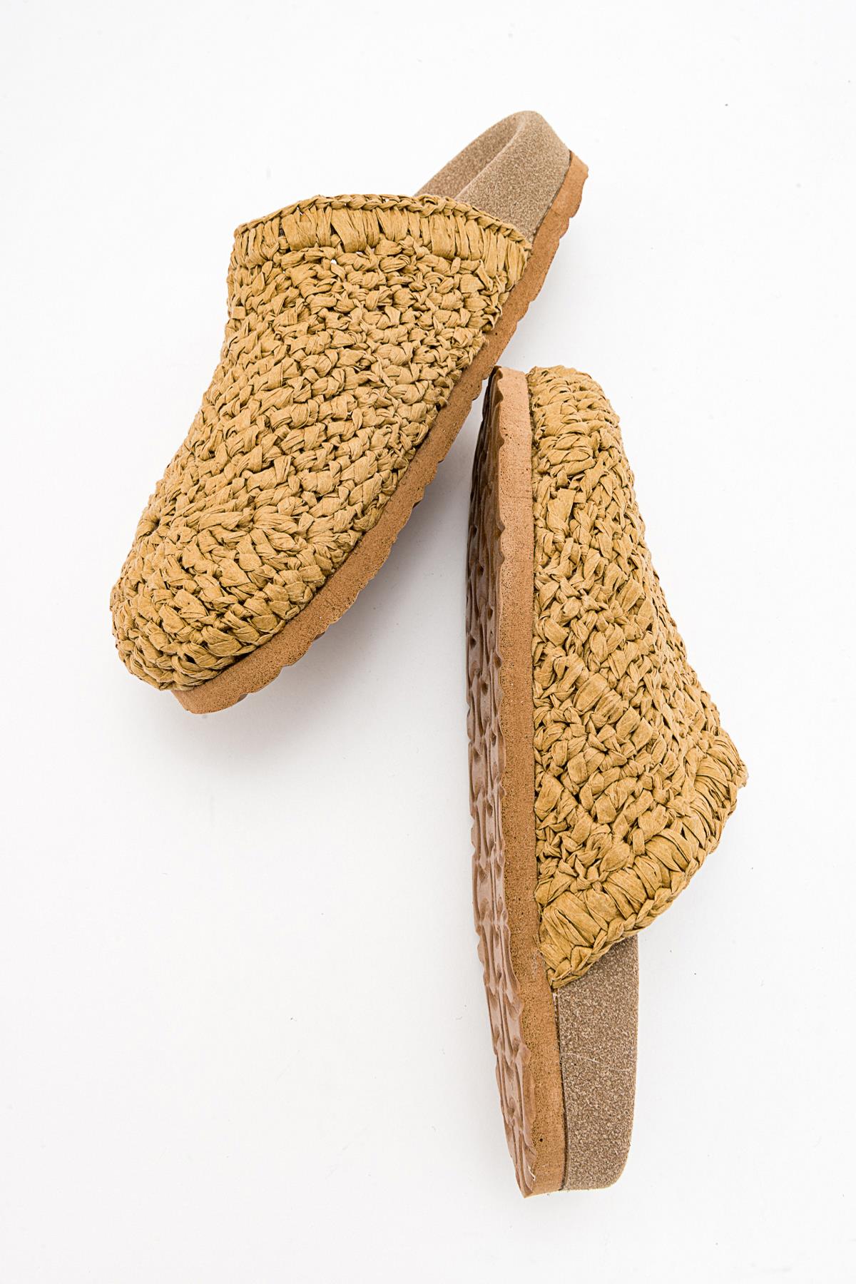 LOOP Light Beige Woven Slide Sandal (Women) - Image 3