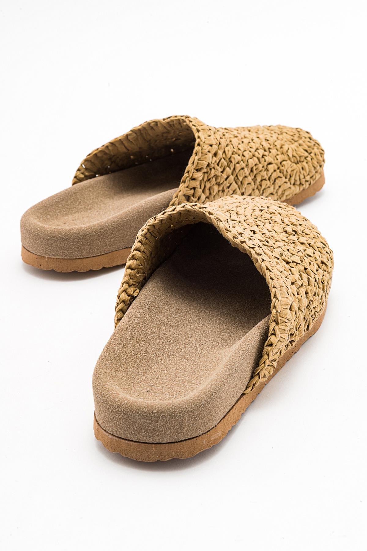 LOOP Light Beige Woven Slide Sandal (Women) - Image 4