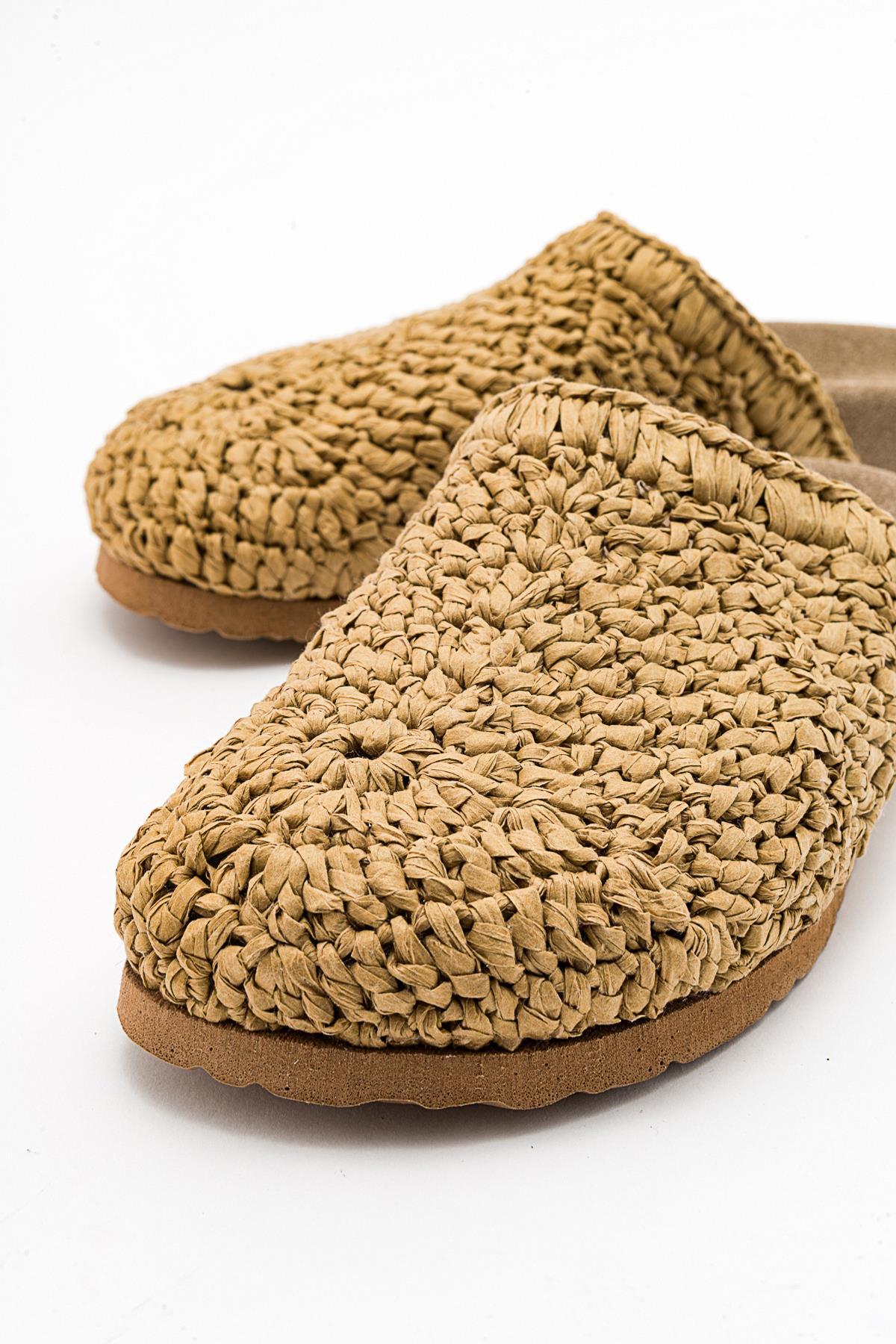 LOOP Light Beige Woven Slide Sandal (Women) - Image 5