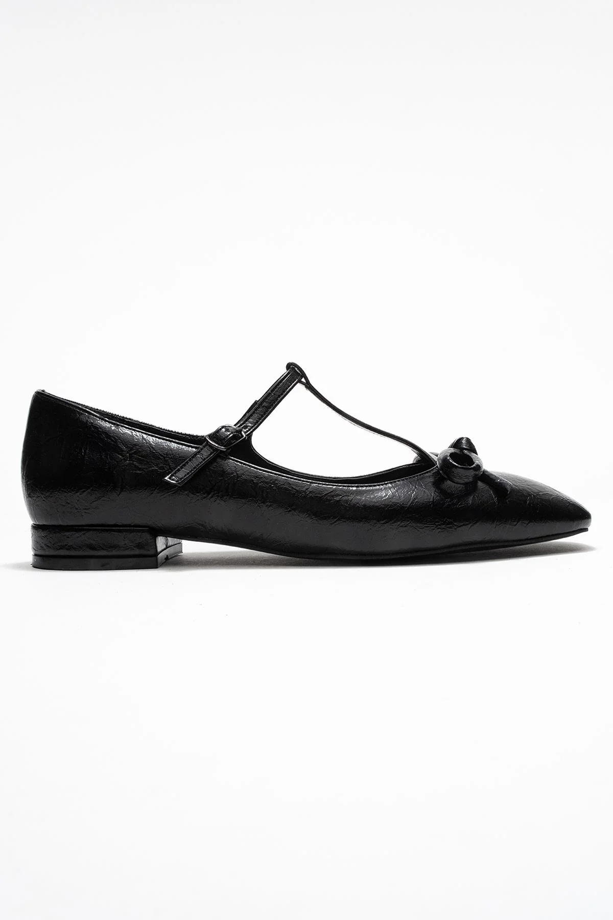 Lorena - Black Ballet Flat (Women) - Image 6