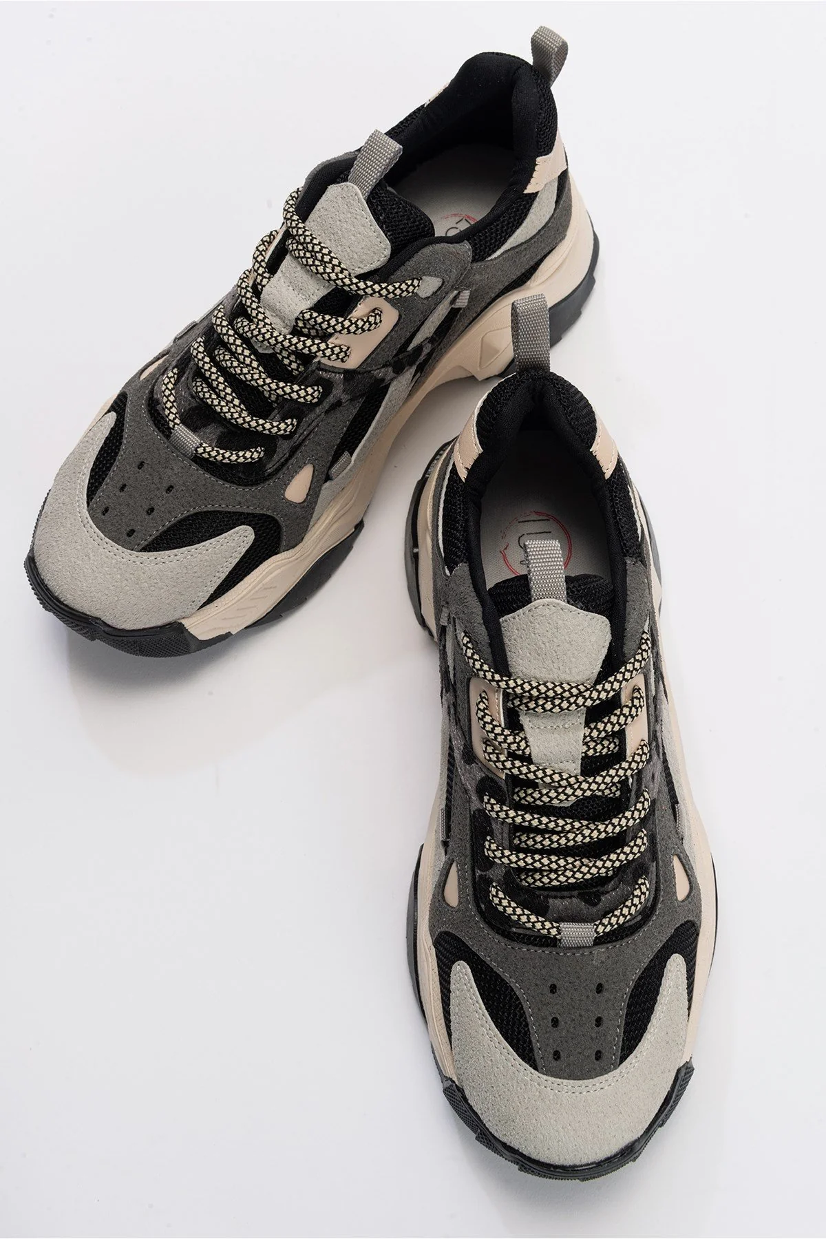 Loretta - Black Gray Platform Sneakers - Image 4