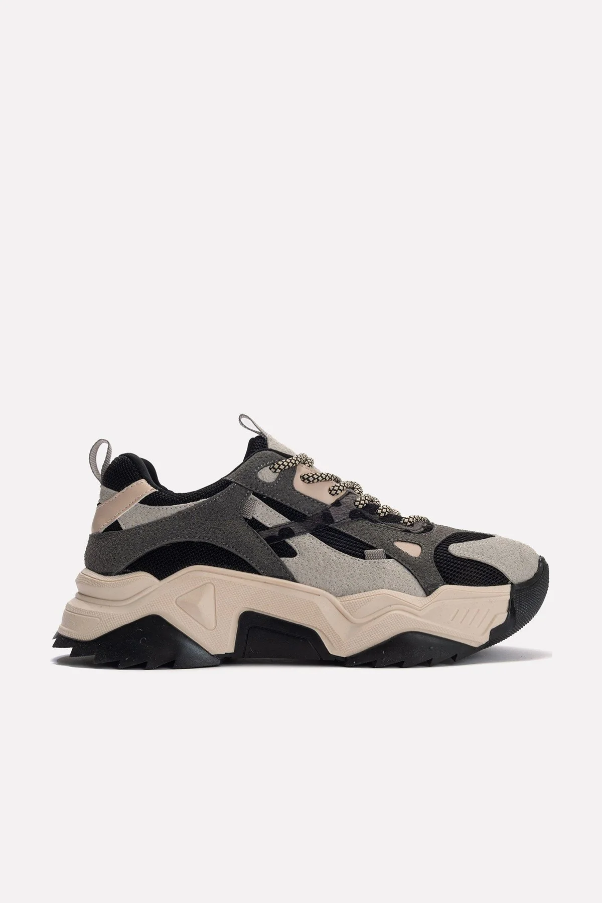 Loretta - Black Gray Platform Sneakers - Image 6