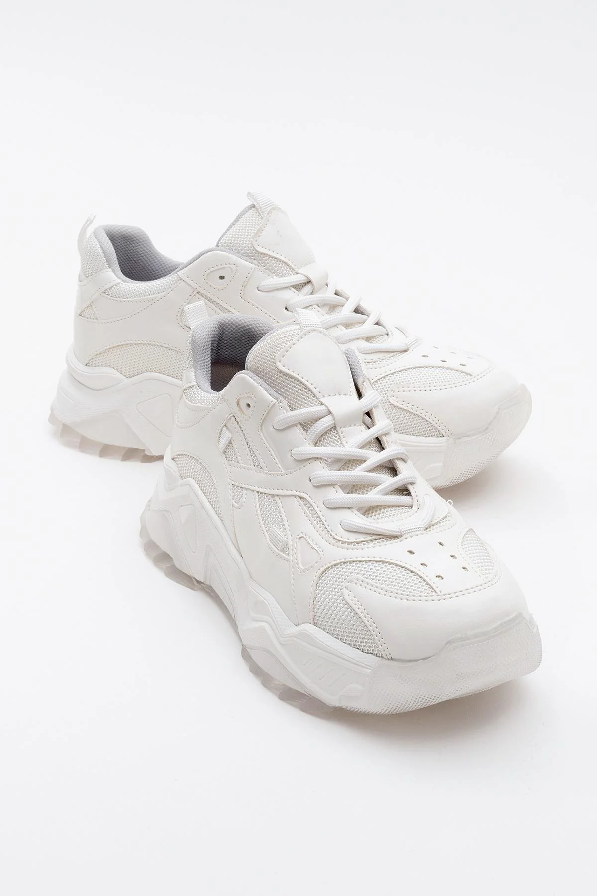 Loretta - White Platform Sneakers