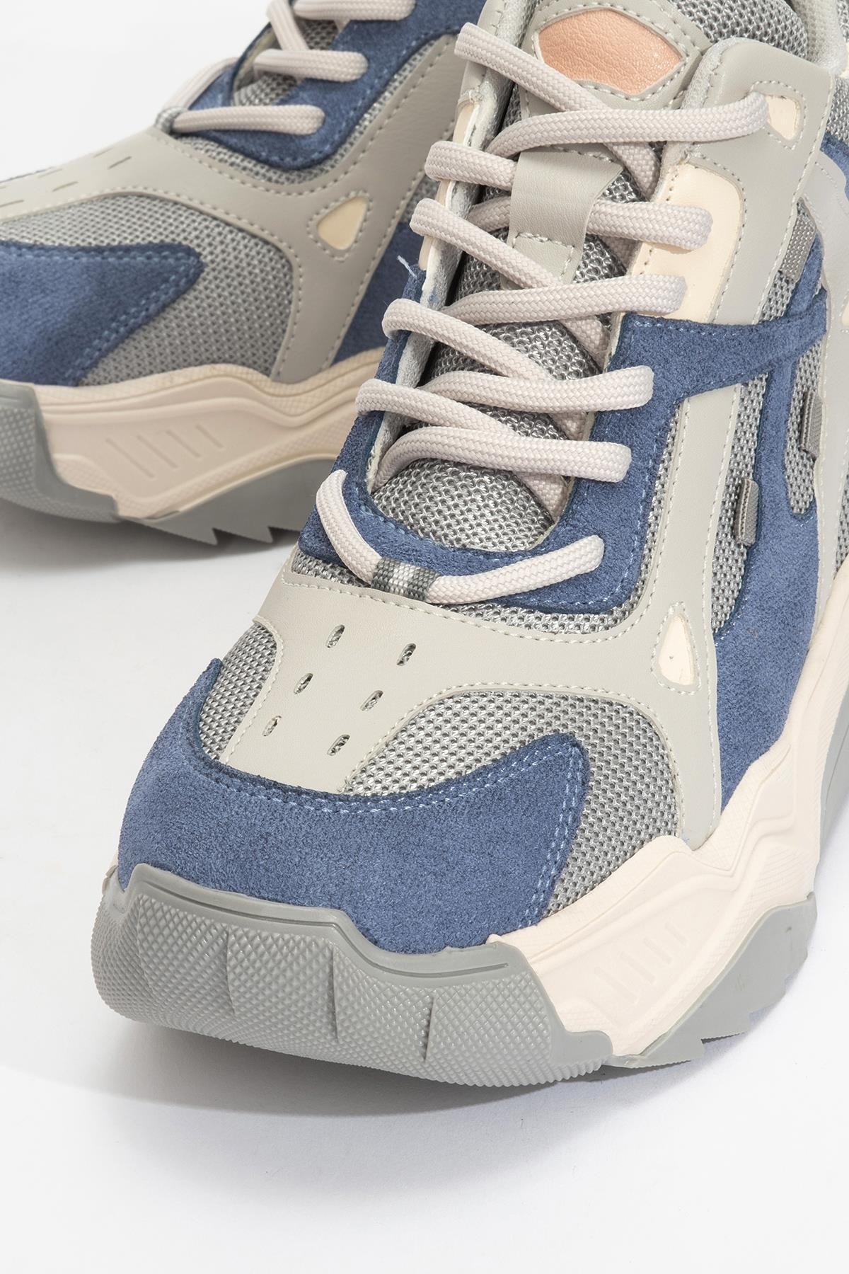 Lowel Blue-Gray Sneaker Boot (Women) - Image 3