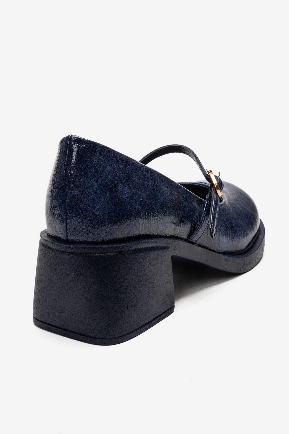 LUANDA - Navy Block Heel Mary Jane Shoe (Women) - Image 5