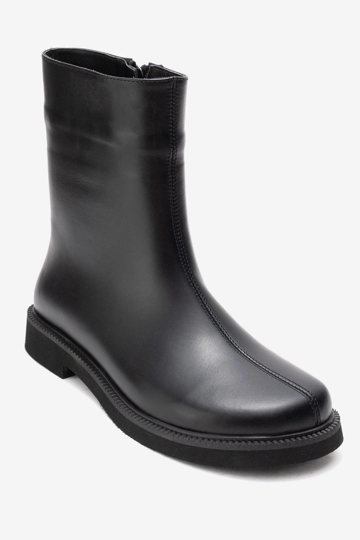 Lucano - Black Genuine Leather Ankle Boot (Women) - Image 3