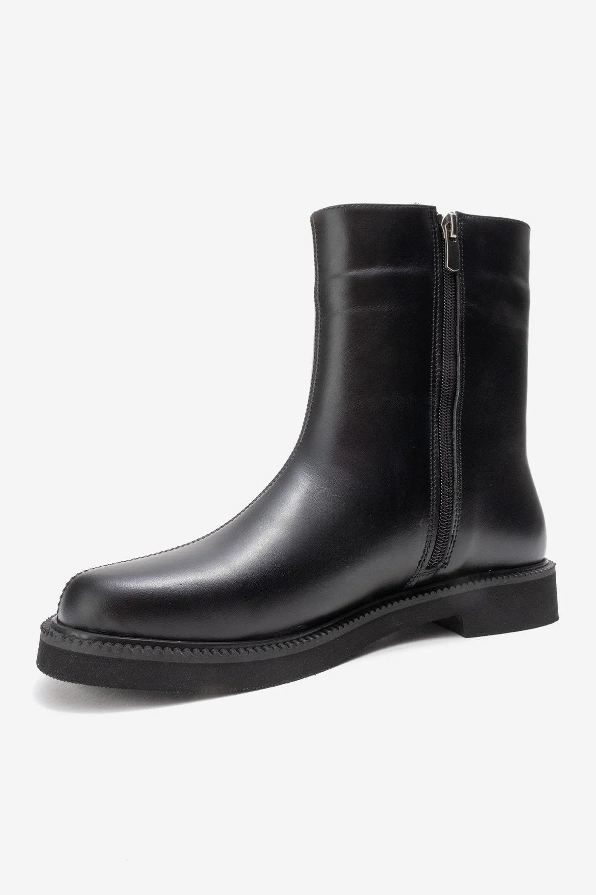 Lucano - Black Genuine Leather Ankle Boot (Women) - Image 4