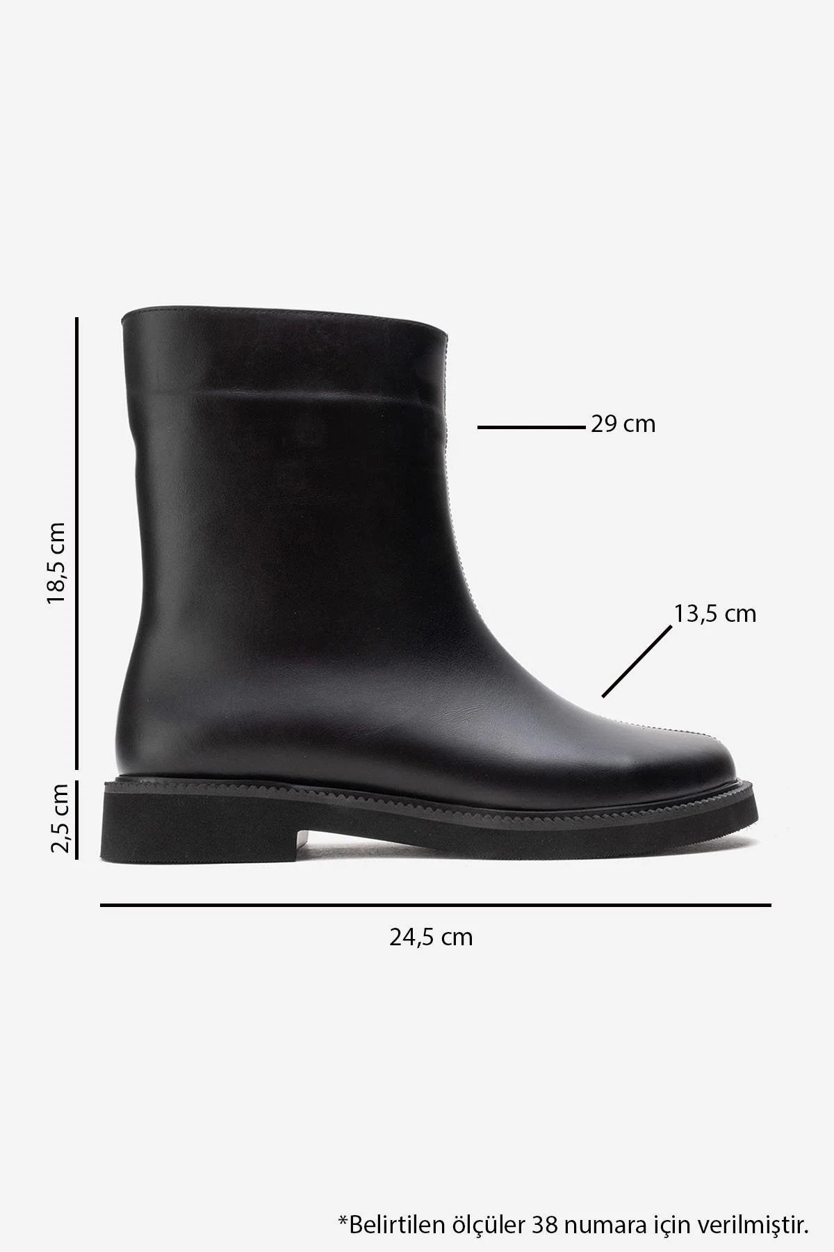 Lucano - Black Genuine Leather Ankle Boot (Women) - Image 6