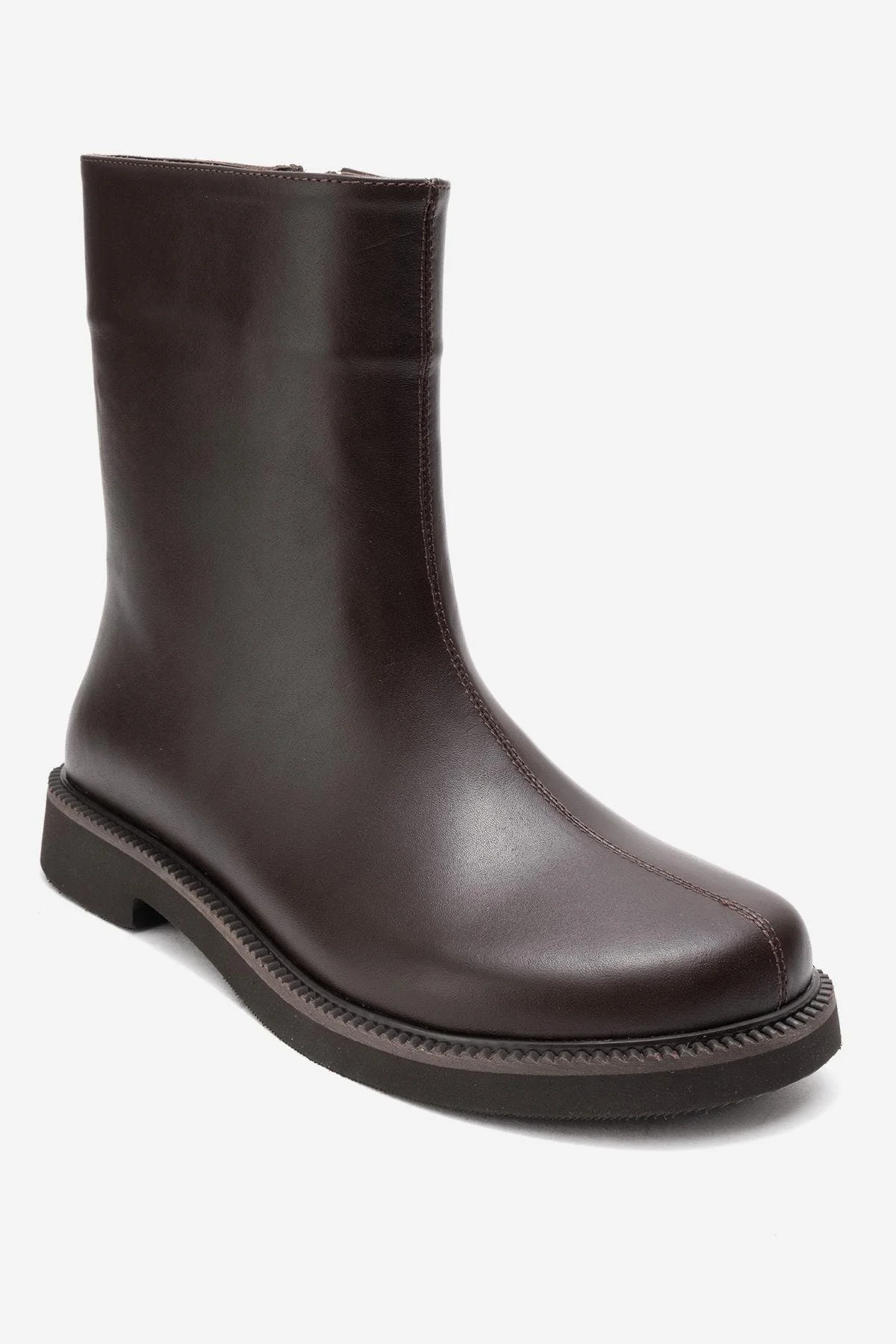 Lucano - Brown Genuine Leather Ankle Boot (Women) - Image 3