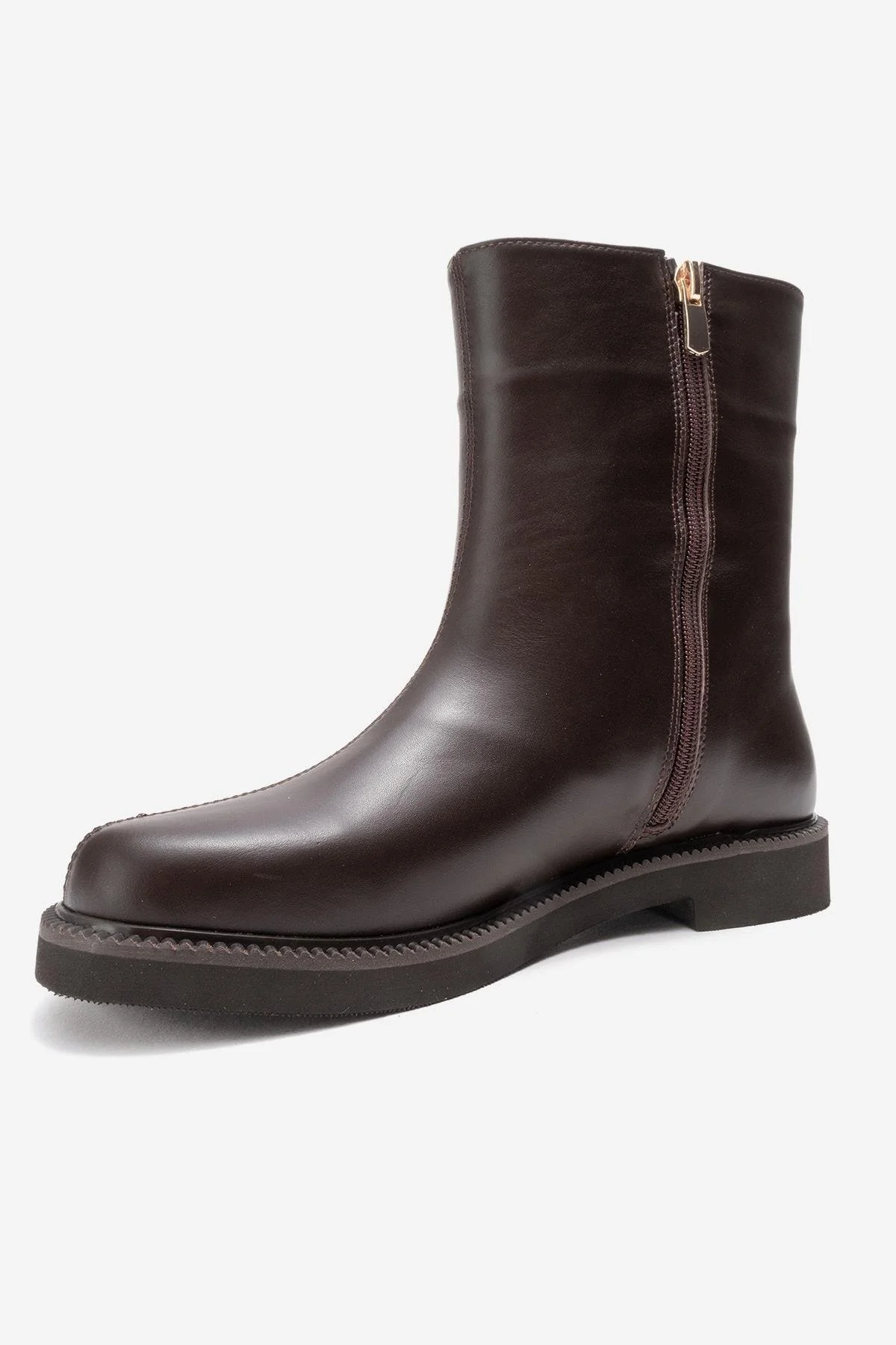 Lucano - Brown Genuine Leather Ankle Boot (Women) - Image 4