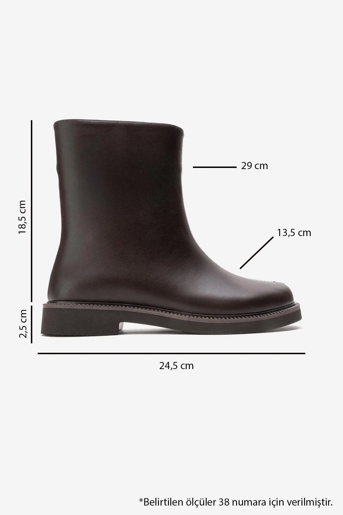 Lucano - Brown Genuine Leather Ankle Boot (Women) - Image 6
