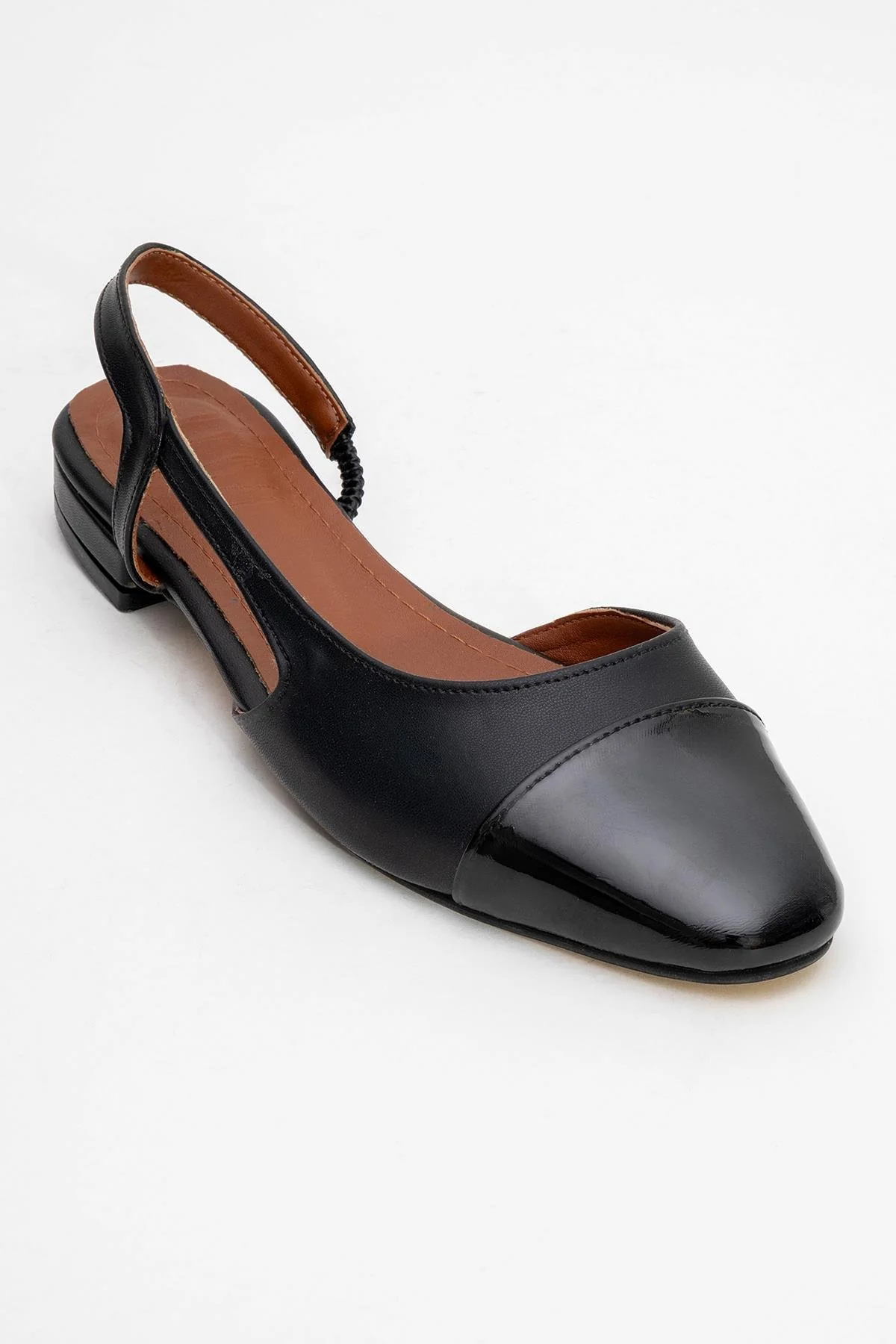 Lujo - Black Backless Ballet Flat (Women) - Image 4