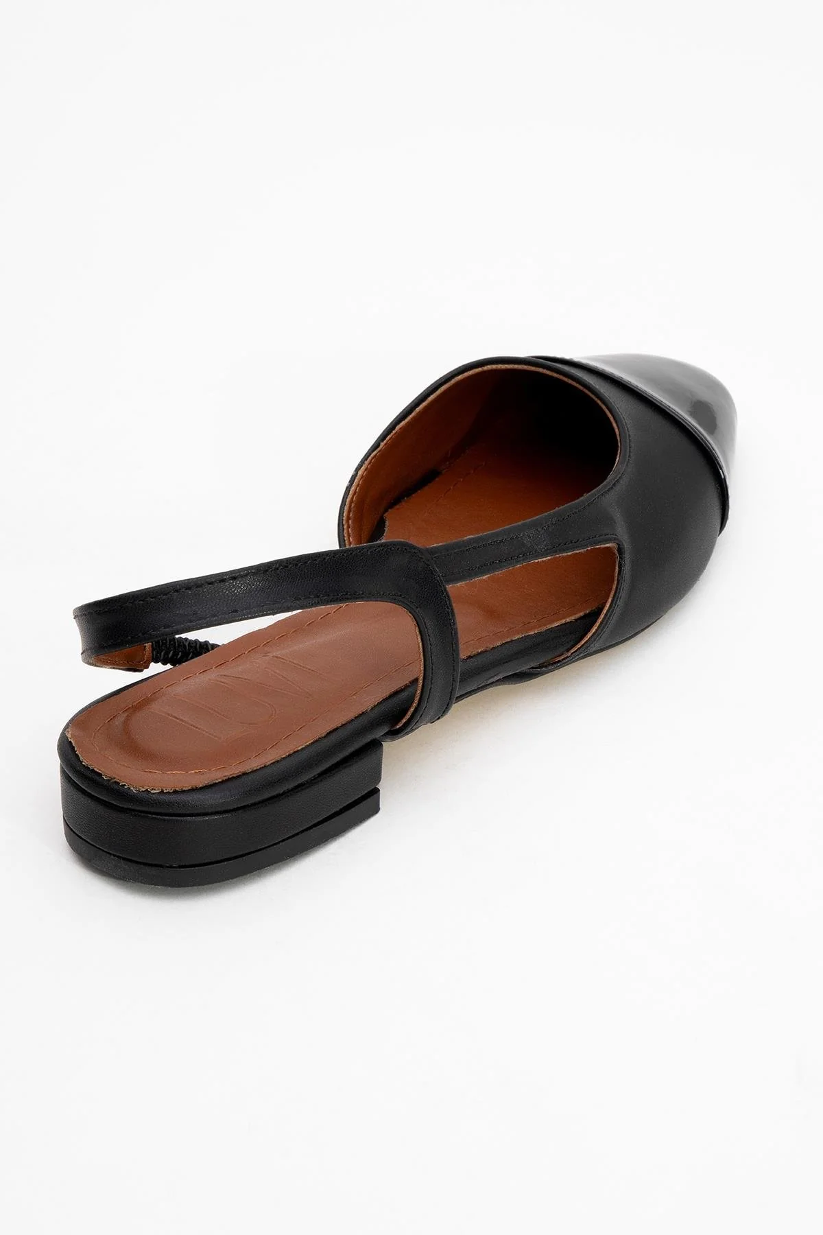 Lujo - Black Backless Ballet Flat (Women) - Image 5
