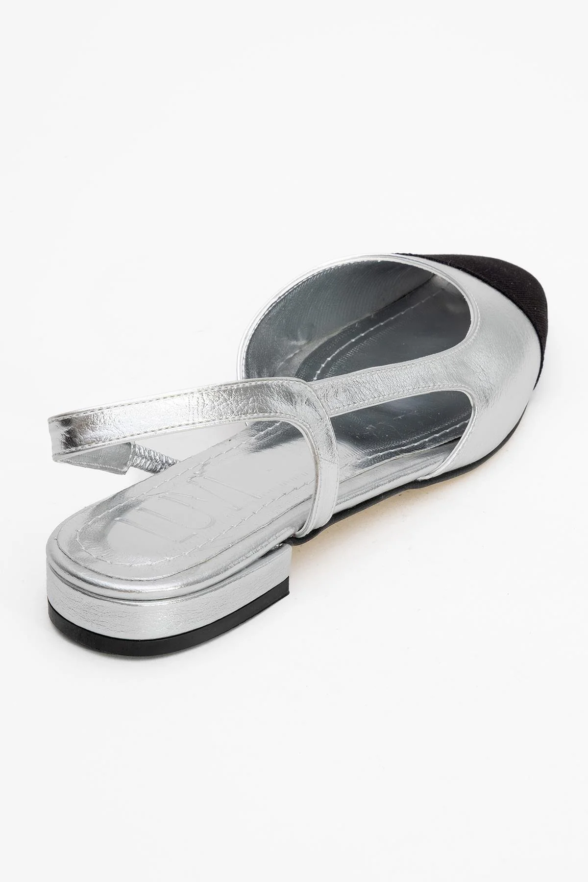 Lujo - Silver Backless Ballet Flat (Women) - Image 5