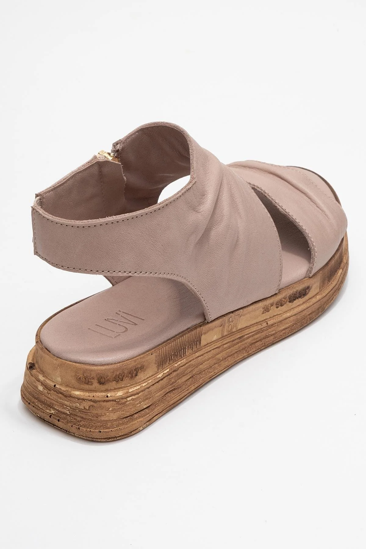 Lunas Stone Leather SideāZip Flat Heel Sandal (Women) - Image 5