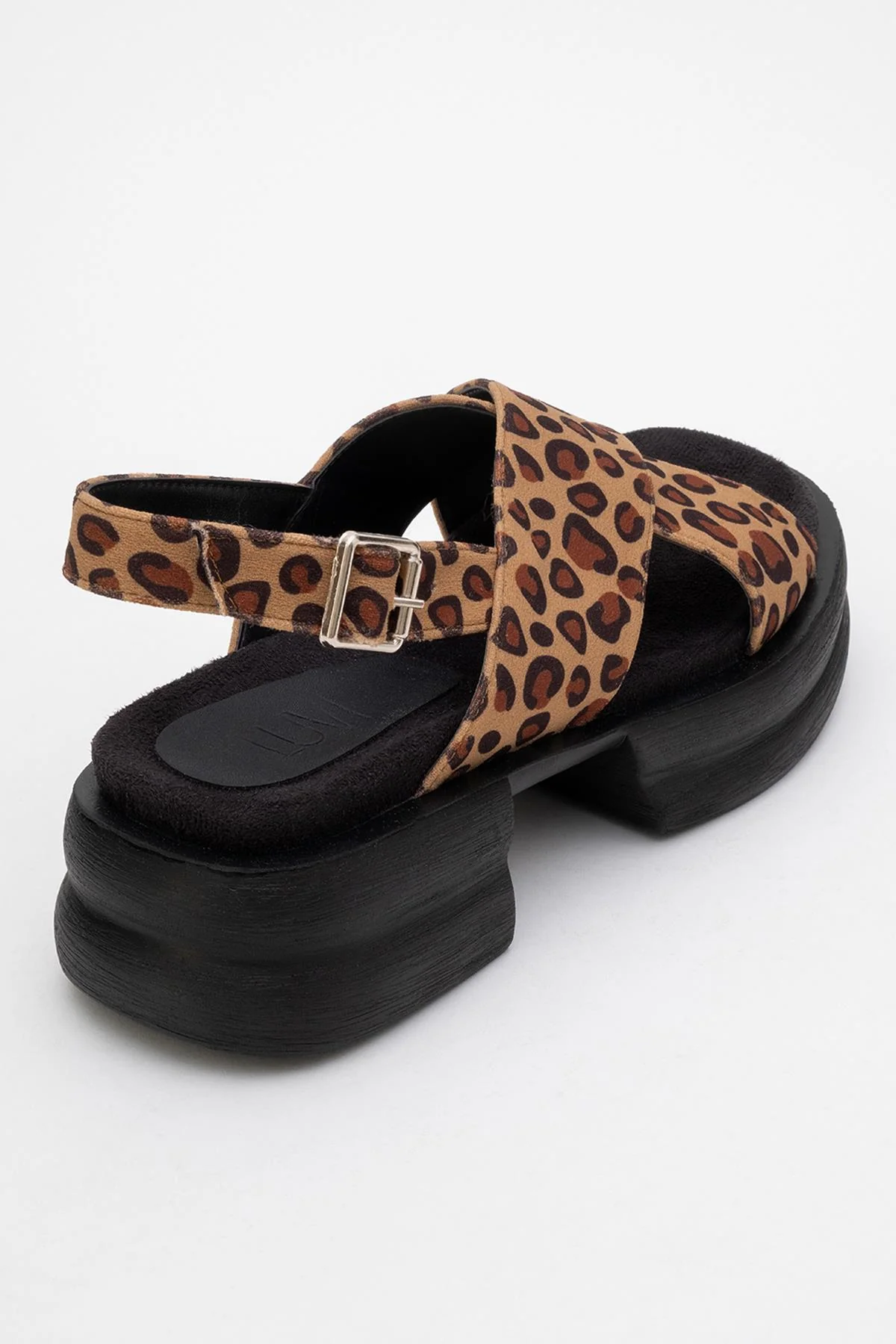 Lungo Leopard Cross‑Strap Wedge Sandal (Women) - Image 5