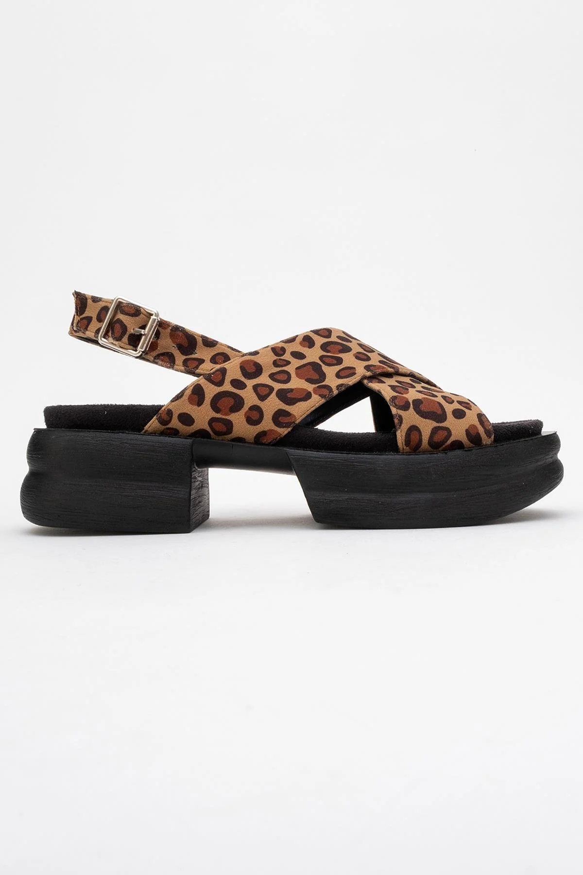 Lungo Leopard Cross‑Strap Wedge Sandal (Women) - Image 6
