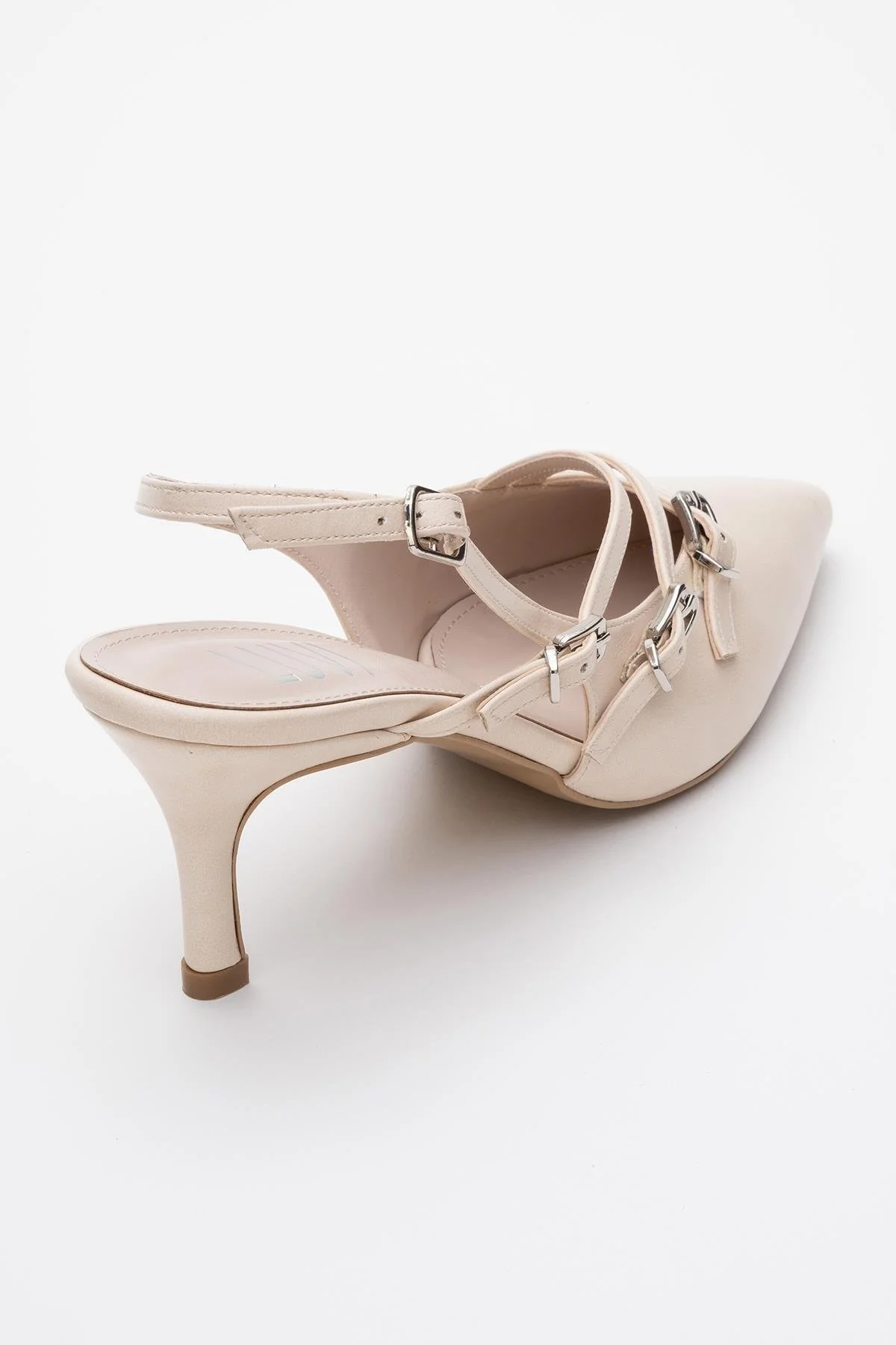 Magra Beige Cilt Pointed-Toe Slingback Stiletto (Women) - Image 5