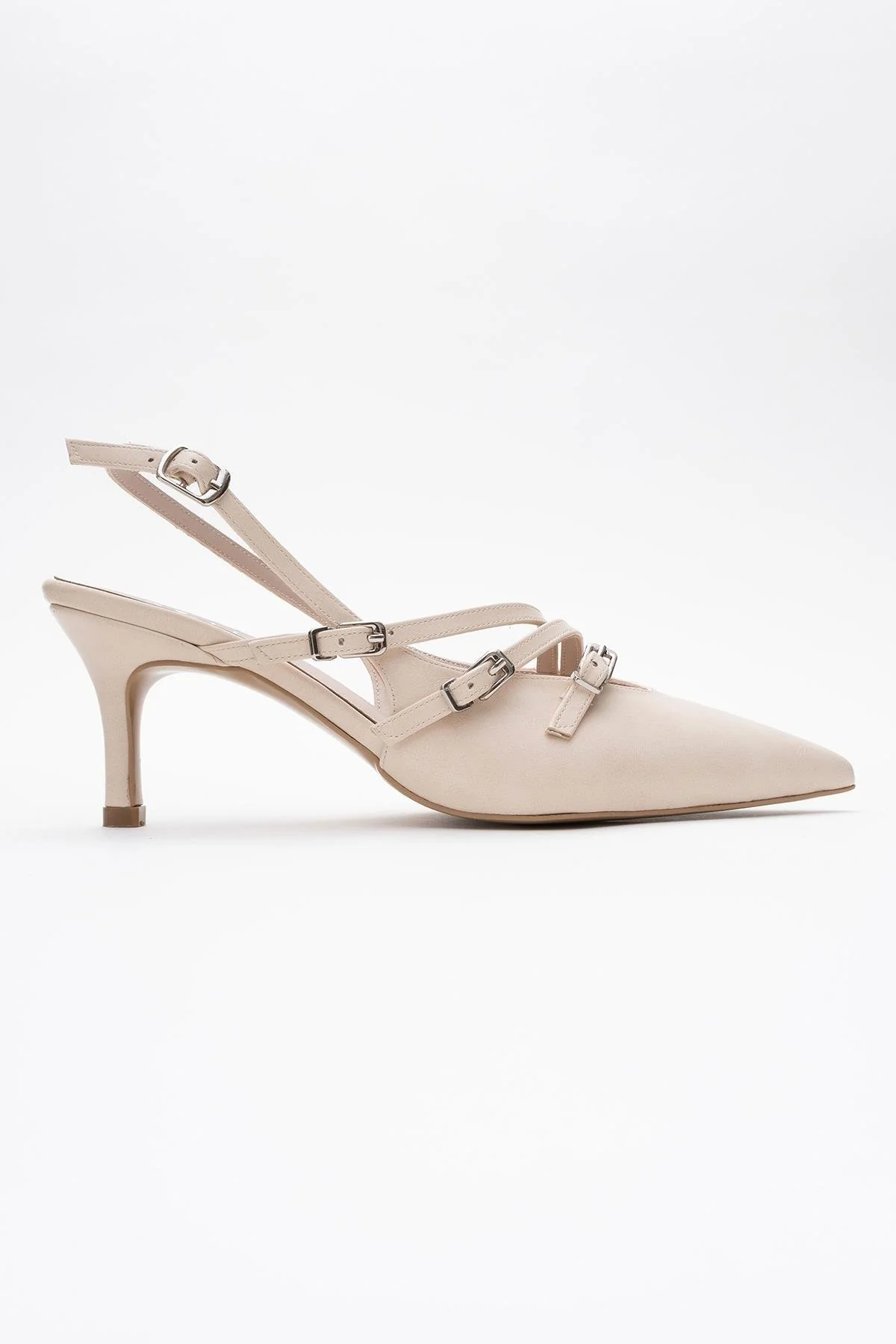 Magra Beige Cilt Pointed-Toe Slingback Stiletto (Women) - Image 6