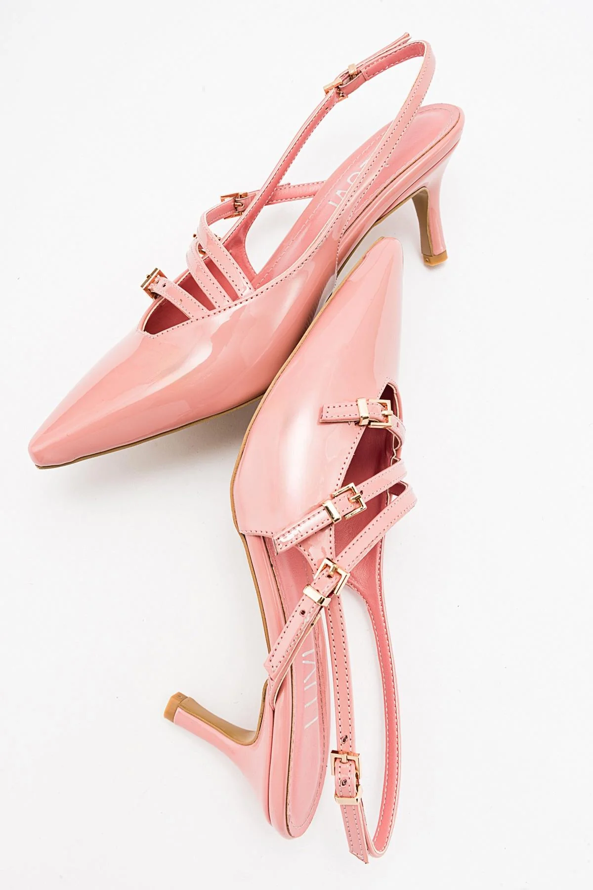 Magra Blush Patent Pointed-Toe Slingback Stiletto (Women) - Image 4