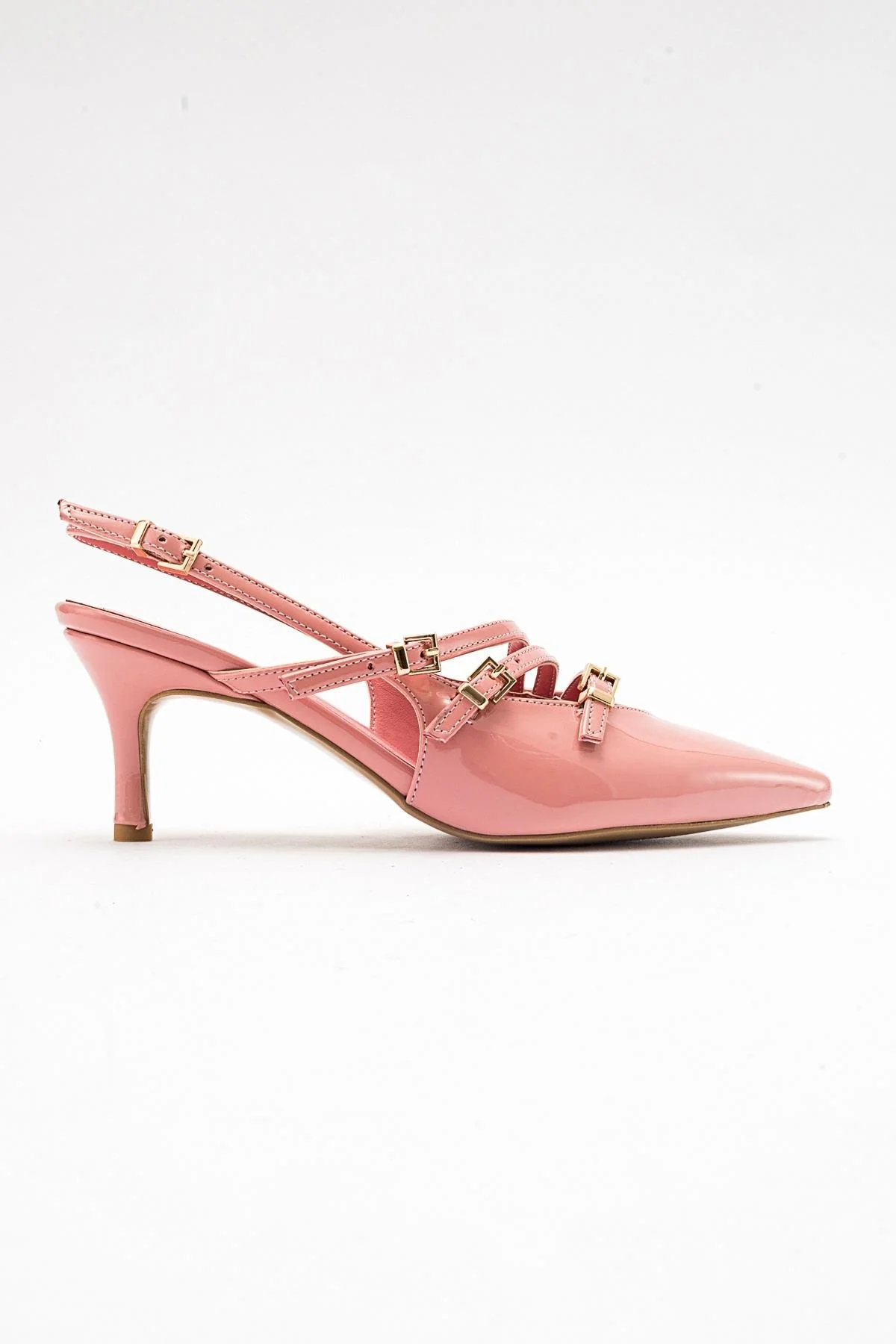 Magra Blush Patent Pointed-Toe Slingback Stiletto (Women) - Image 6
